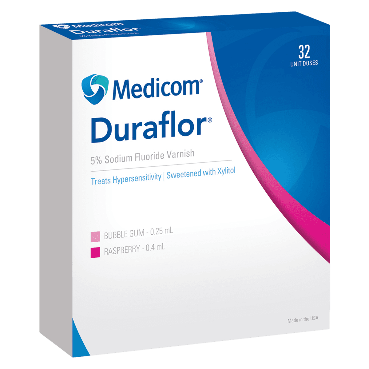 Duraflor 5% Sodium Fluoride White Varnish Unit Doses, 0.25 ml, Bubblegum, 200/Box, 1011-BG200 thumbnail 2