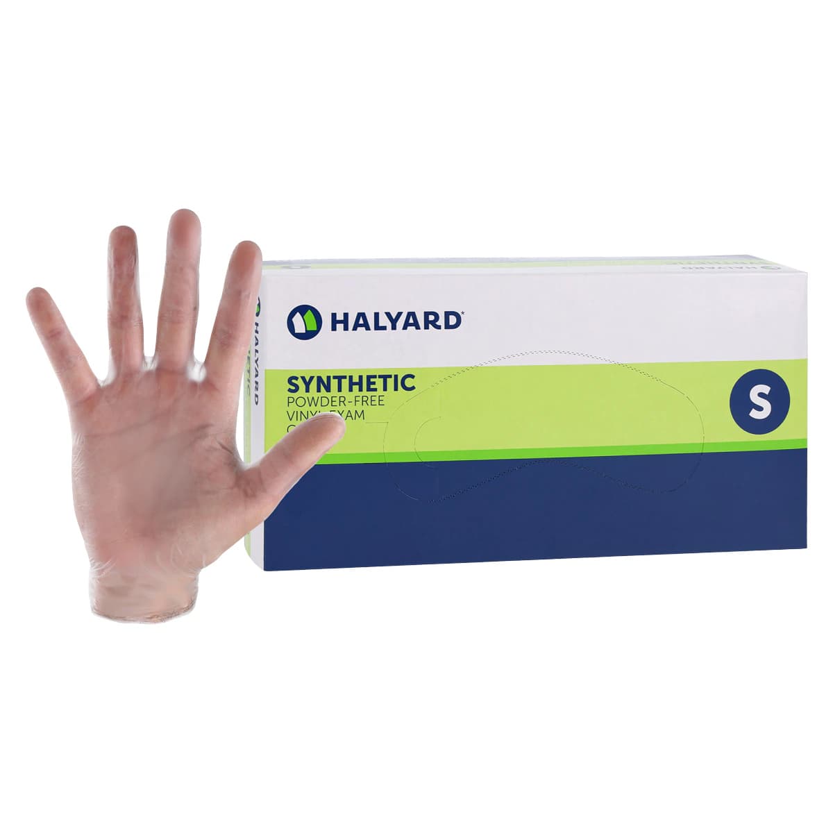 Safeskin Vinyl Exam Gloves, Powder-Free, Non-Sterile, Small, White, 100/Bx thumbnail 2