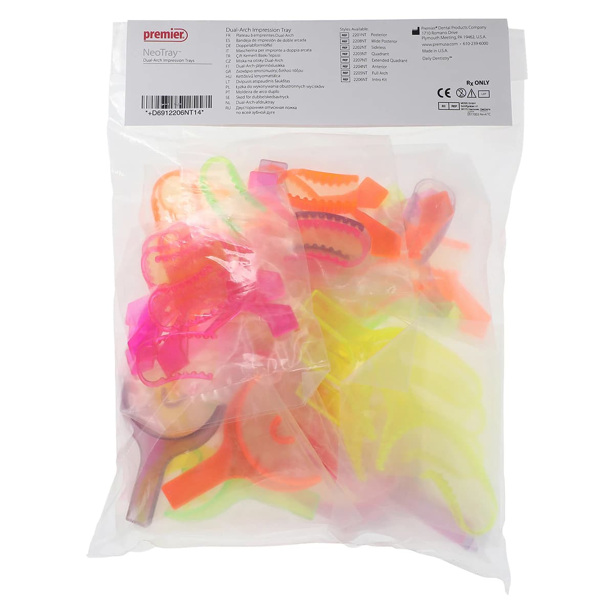 NeoTray Impression Trays Introductory Kit, Triple Bite, Assorted Sizes, 45/Pk, 2206NT thumbnail 3