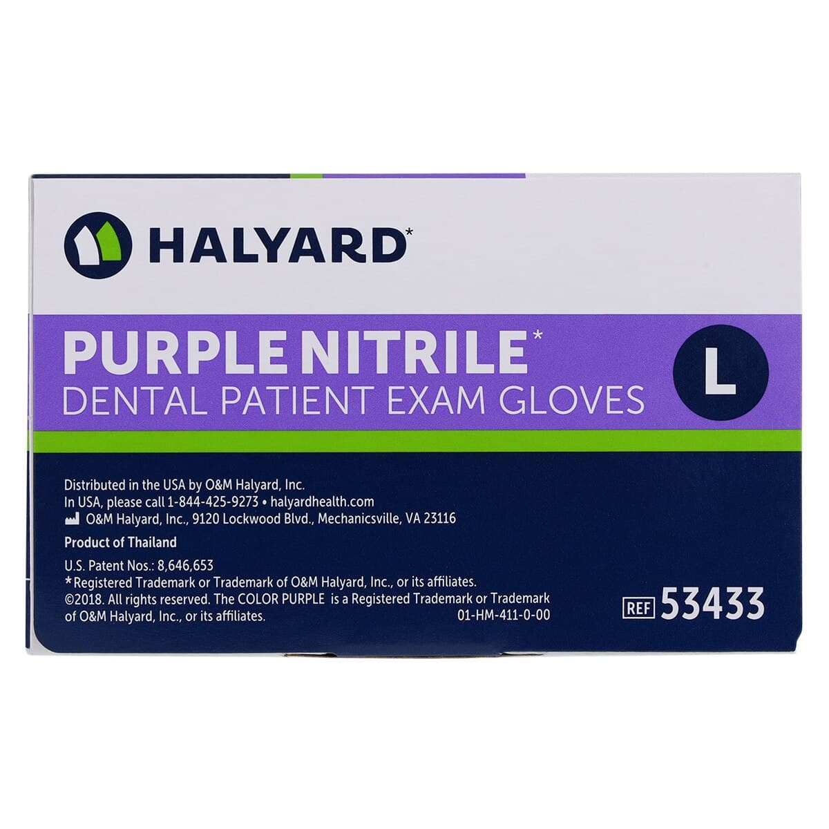 PURPLE NITRILE* Exam Gloves, Powder-Free, Latex-Free, Non-Sterile, Textured, Large, Purple, 100/Box thumbnail 5