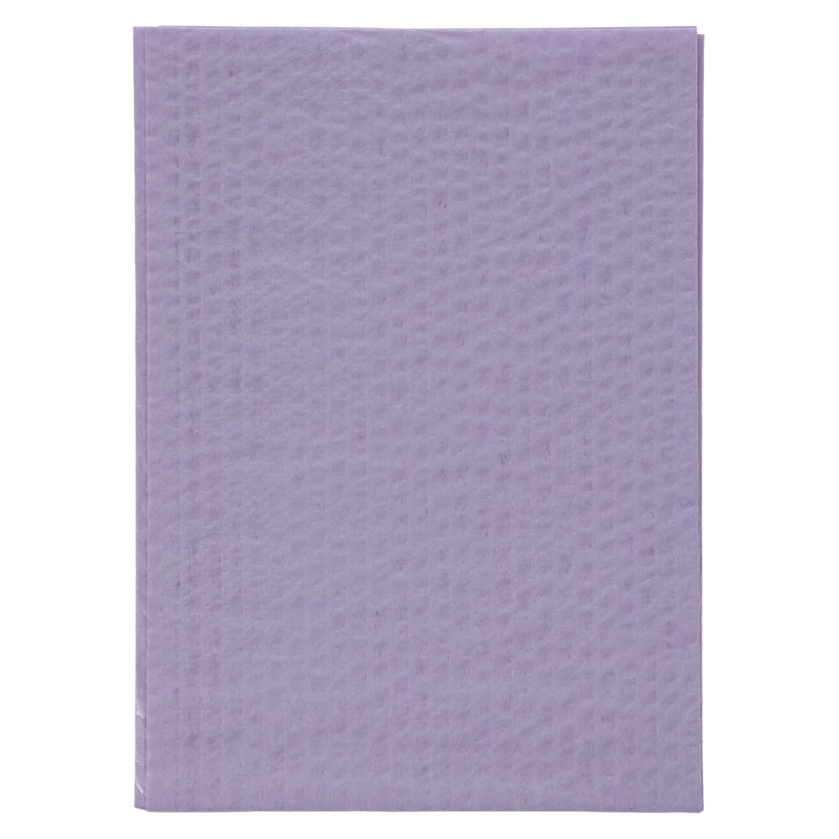 Crosstex Advantage Plus Patient Towel/Bib, 3-Ply Tissue/Poly, 18" x 13", Lavender, 500/Case, WPXALV - Bib 3-Ply 18X13 Lavender 500/Cs, WPXALV - Image 1