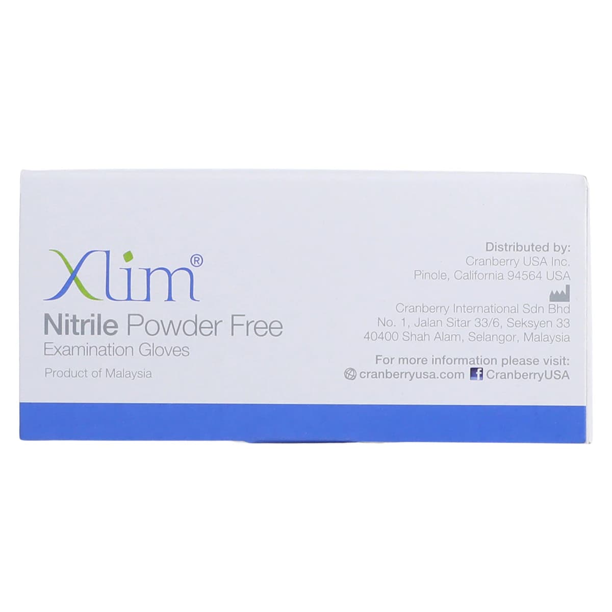 Cranberry Xlim® Powder-Free Nitrile Exam Gloves, Medium, Dark Blue, 100/Box, CR3127 thumbnail 6