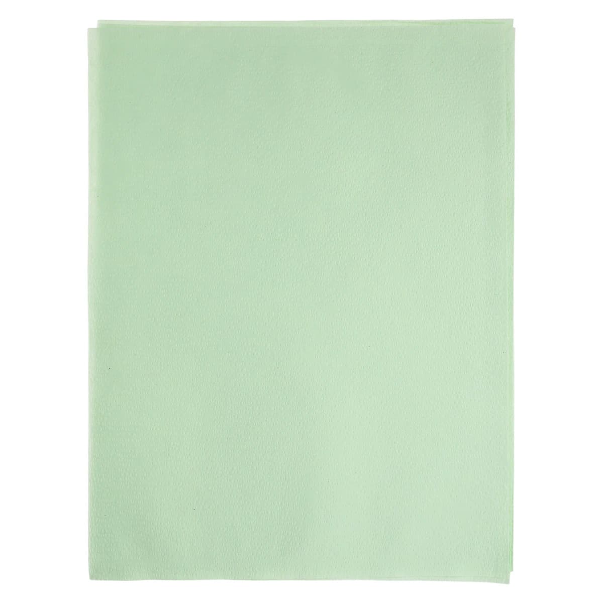 Crosstex Polycoated Headrest Covers, Extra Large, 10" x 13", Green, 500/Case, L3GR - Polycoated Headrest Covers 10x13 Green 500/Case - Image 1