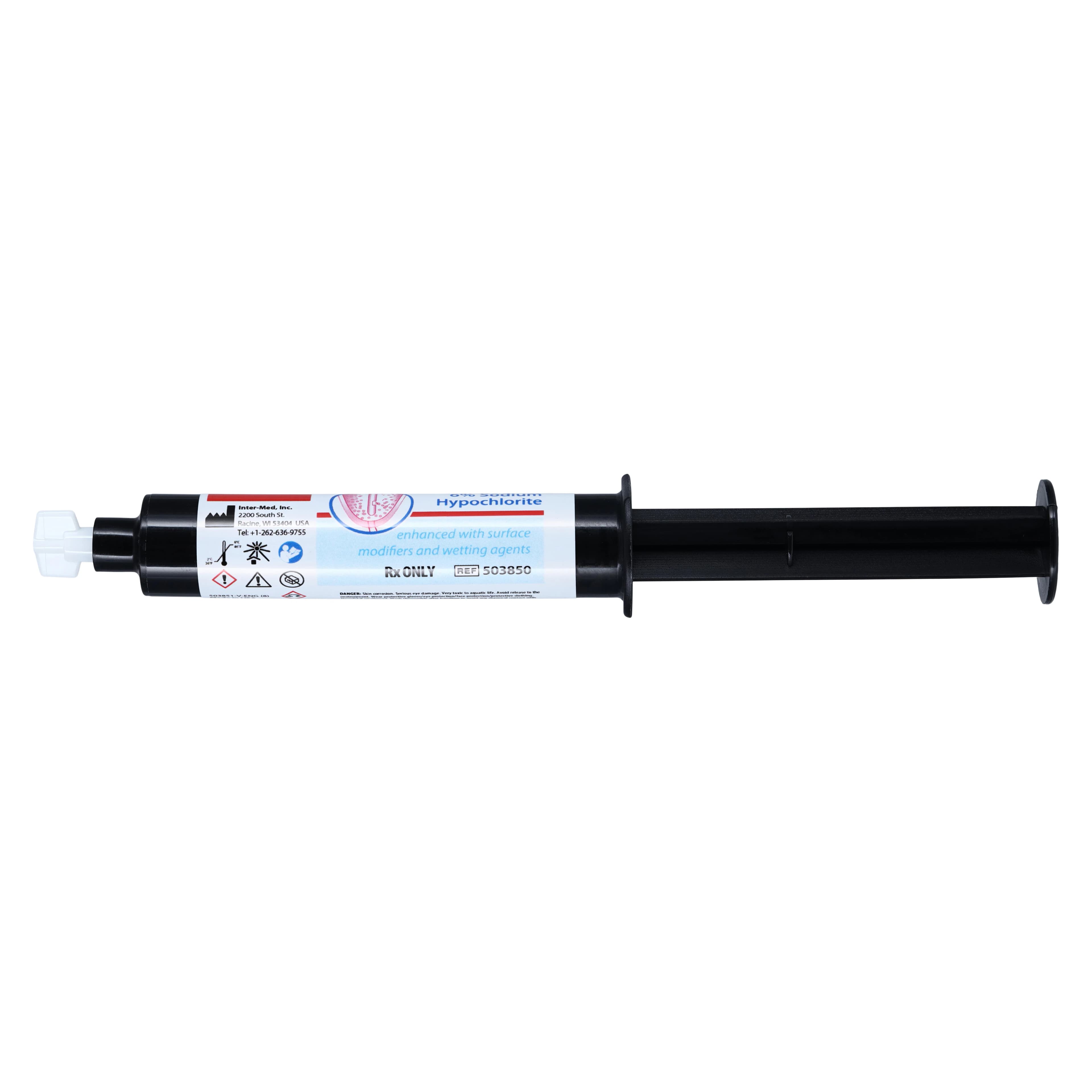 Chlor-XTRA 6% Sodium Hypochlorite Root Canal Irrigant, 12 cc Prefilled Syringes, 10/Box with 27 Ga Side-Vent Tips thumbnail 3