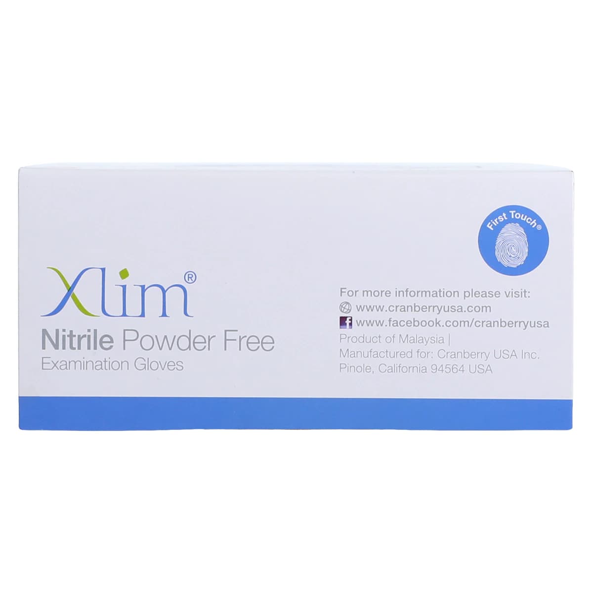 Cranberry Xlim Nitrile Examination Gloves, Powder-Free, Non-Sterile, Large, Dark Blue, 100/Box, CR3128 thumbnail 5