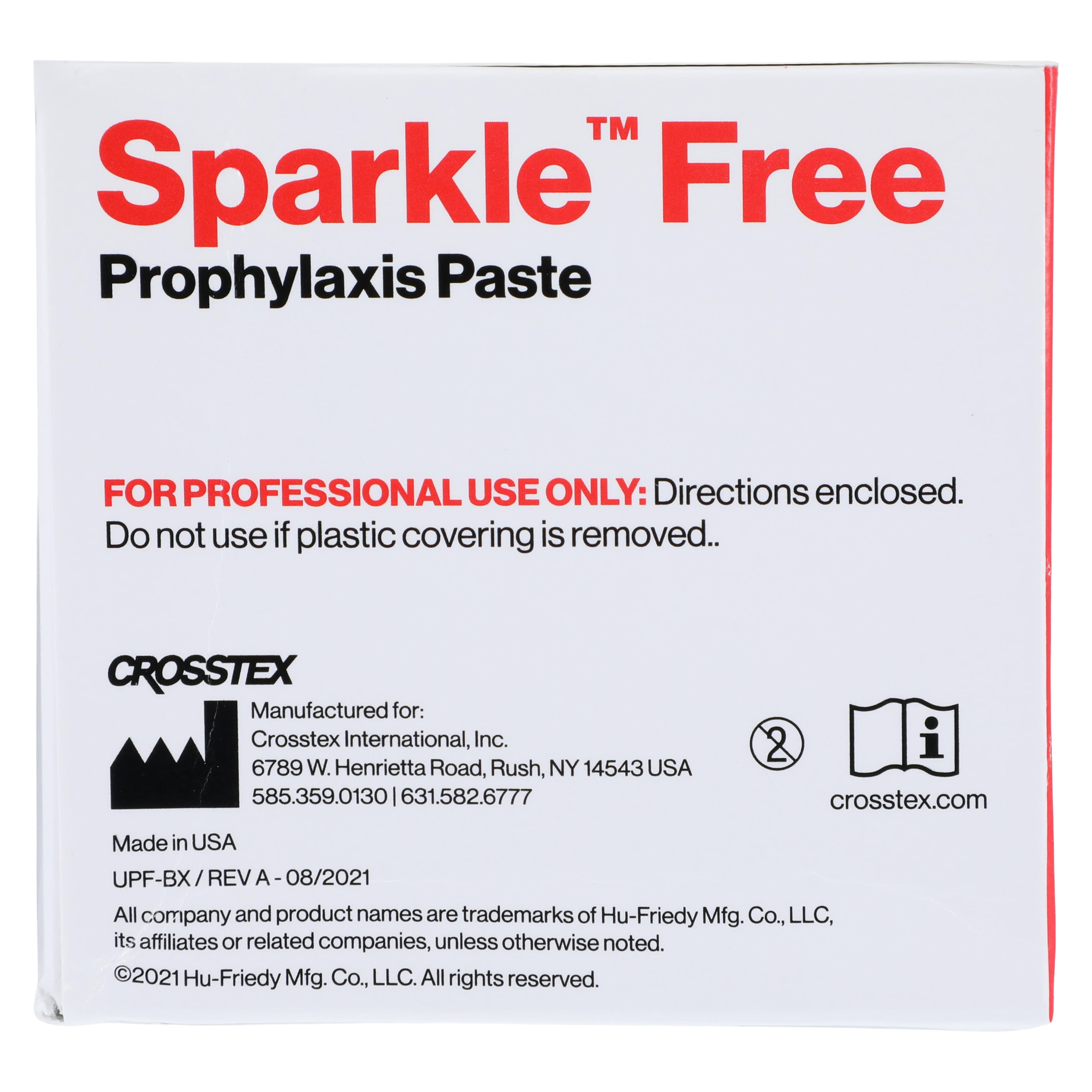 Crosstex Sparkle Free Prophy Paste, Coarse Grit, White Chocolate, Fluoride-Free, Gluten-Free, 200 Unit Dose Cups, UPSFCWC thumbnail 6