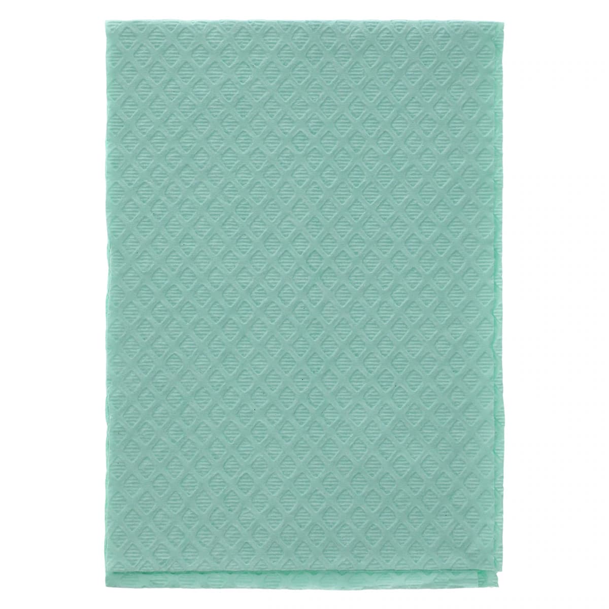 Tidi Choice Green Diamond-Embossed Patient Bib, 13" x 18", 2-Ply Tissue/1-Ply Poly, 500/Box, 919462 - Tidi Choice - Green Diamond-Embossed Patient Bib (13" x 18") 500/Box. 2-Ply - Image 1