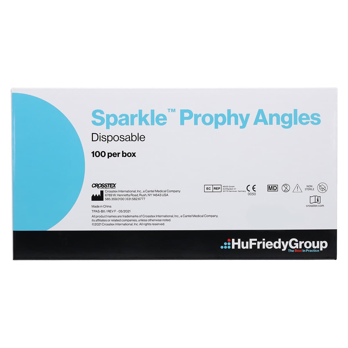 Sparkle Disposable Prophy Angle, Soft Cup, Purple, Latex-Free, 90°, 100/Box, TPASSC1 thumbnail 5