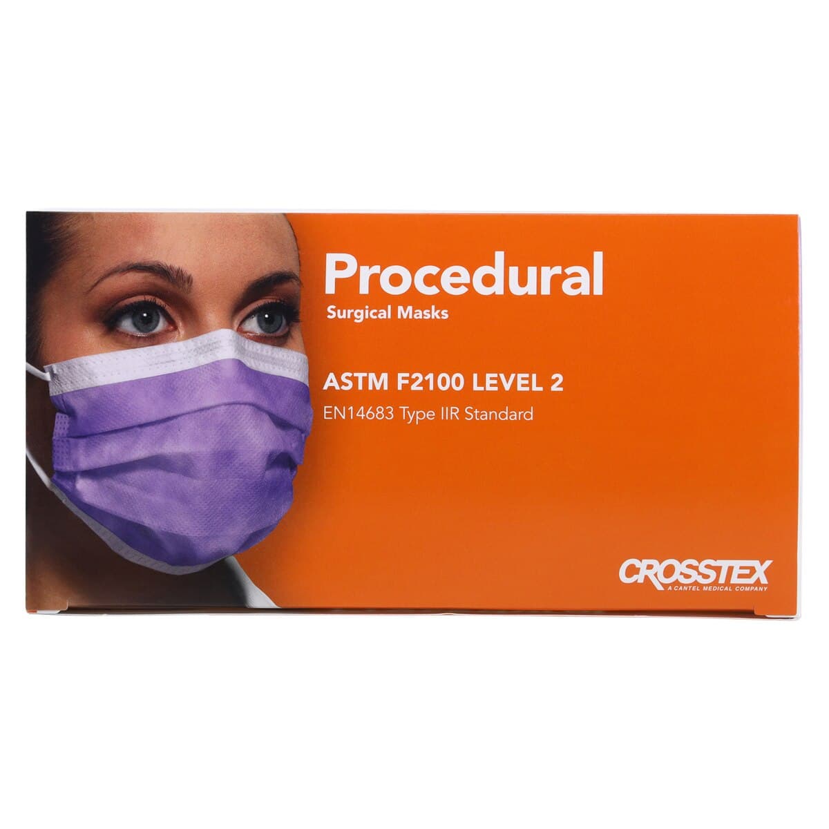 Crosstex Procedural Earloop Face Mask, ASTM Level 2, Lavender, Latex Free, 50/Box, GCPLV thumbnail 9