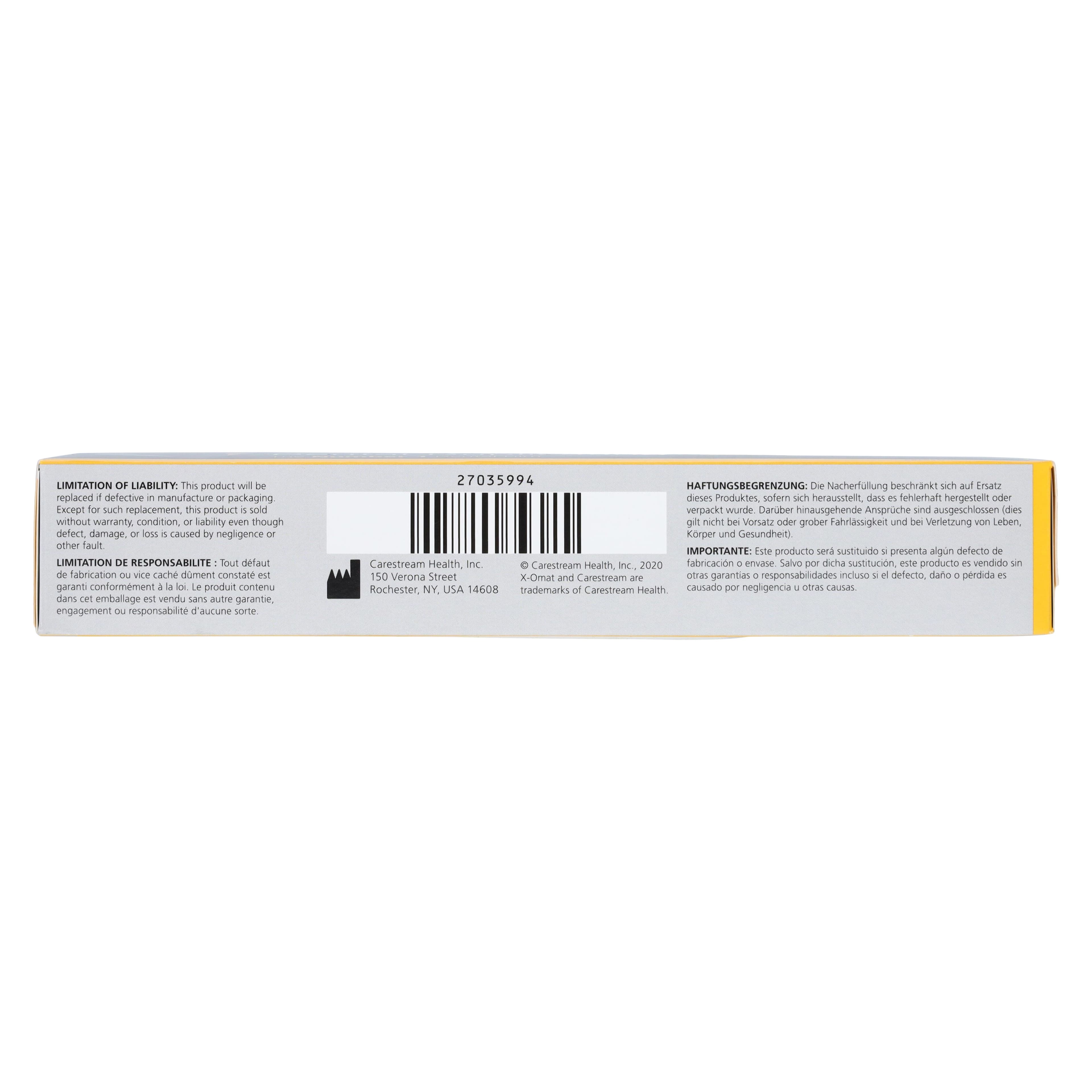 Carestream X-OMAT 2 Dental Duplicating Film, Size 2, 1-1/4" x 1-5/8", 150/Box, 1586460 thumbnail 4