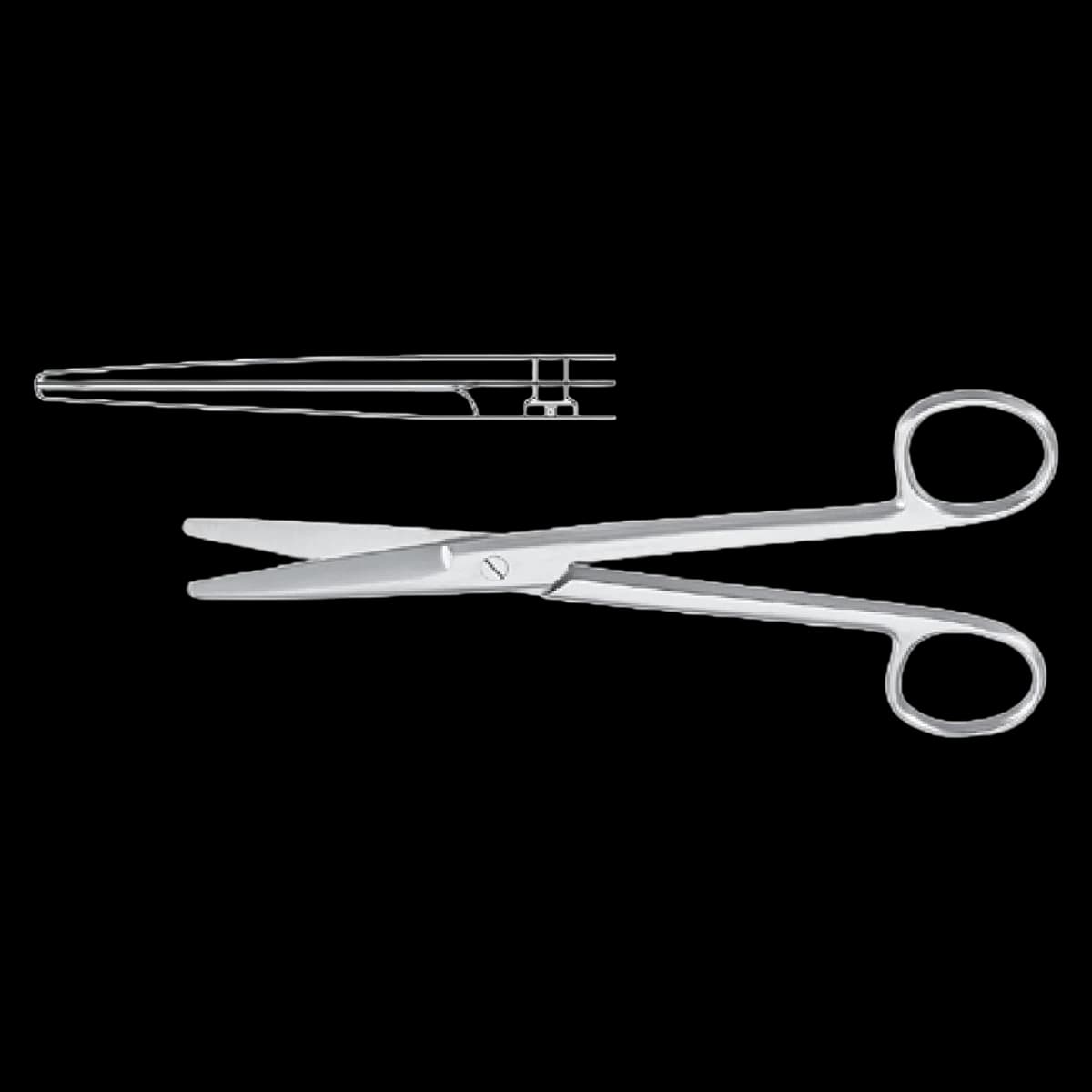Miltex Meister-Hand Mayo Dissecting Scissors, Straight, 6-3/4" (17 cm), Stainless Steel, Autoclavable, Reusable - Scissors Mayo Dissecting Str - Image 1