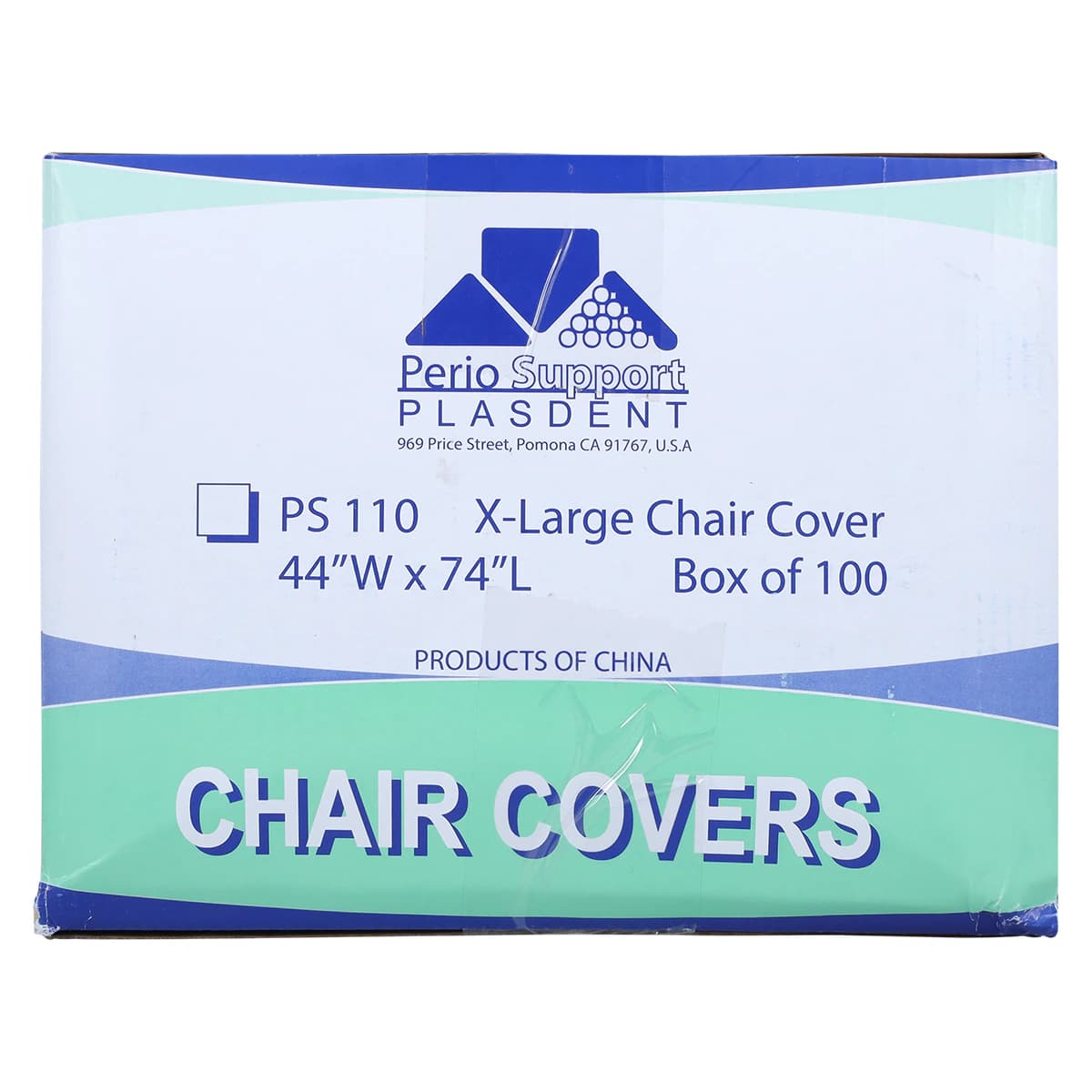 Plasdent Full Chair Cover, X-Large, 44" x 74", Clear, 100/Box, PS110 thumbnail 3