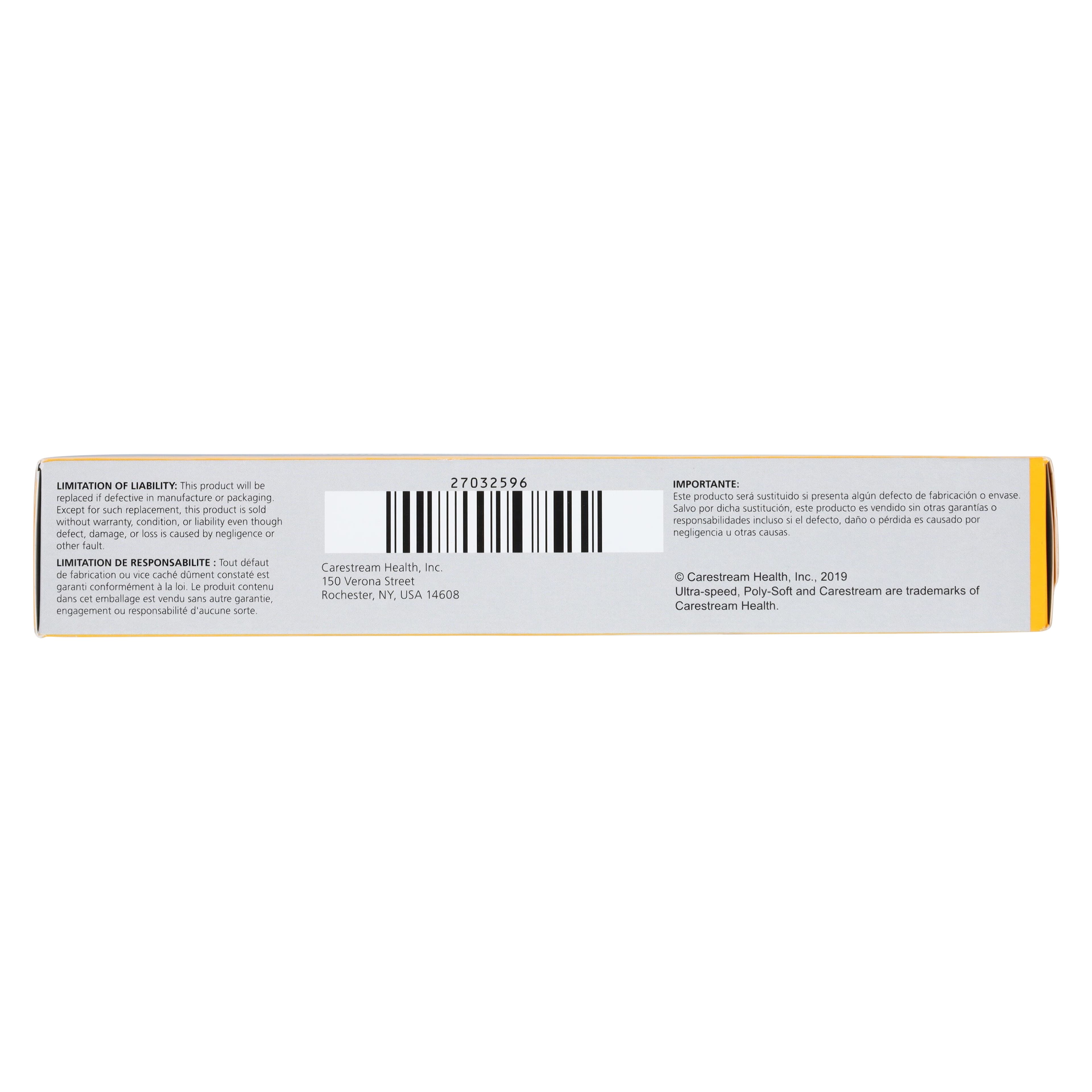 Carestream Ultra-Speed Dental Film DF-57, Size 2, Periapical, Double Film, Super Poly-Soft Packets, 130/Pkg, 1753664 thumbnail 4