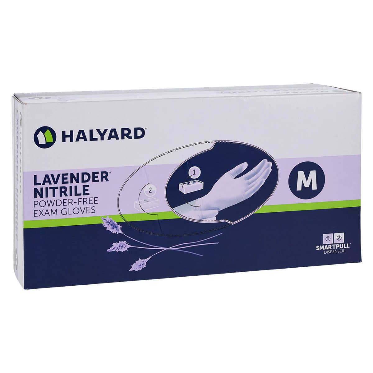 Halyard Lavender Nitrile Exam Gloves, Powder-Free, Non-Sterile, Medium, 250/Box thumbnail 4