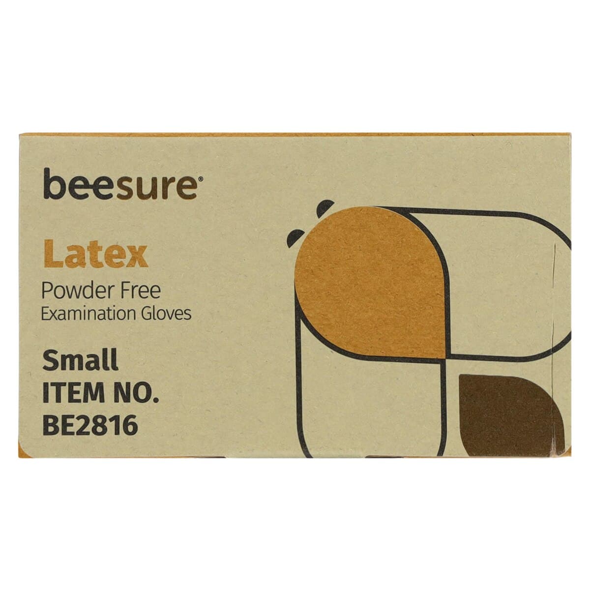BeeSure Latex Exam Gloves, Powder-Free, Non-Sterile, Small, White, 100/Box, BE2816 thumbnail 6