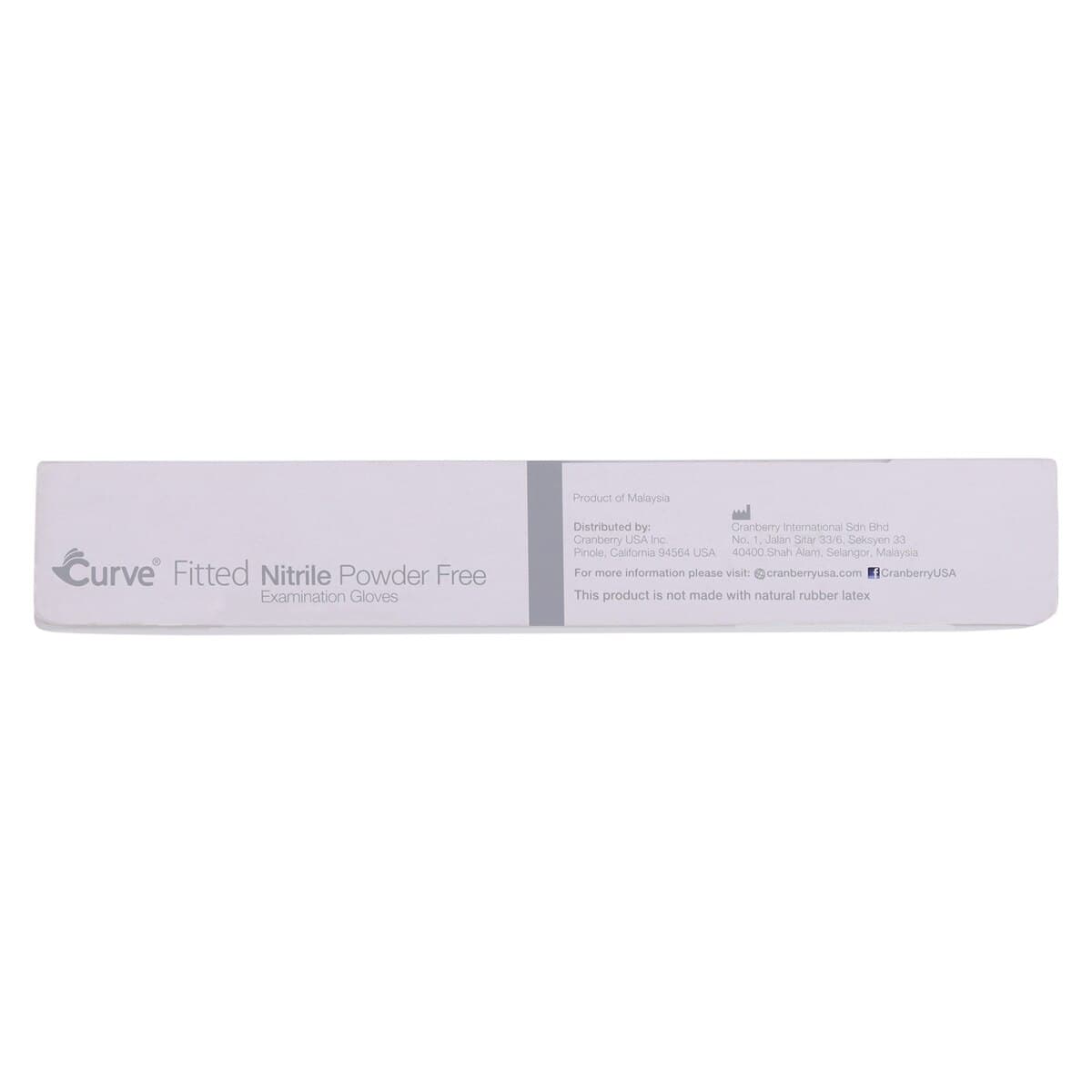 Cranberry Curve Fitted Powder-Free Nitrile Exam Gloves, White, Size 6, 100/Box, CR3424 thumbnail 9