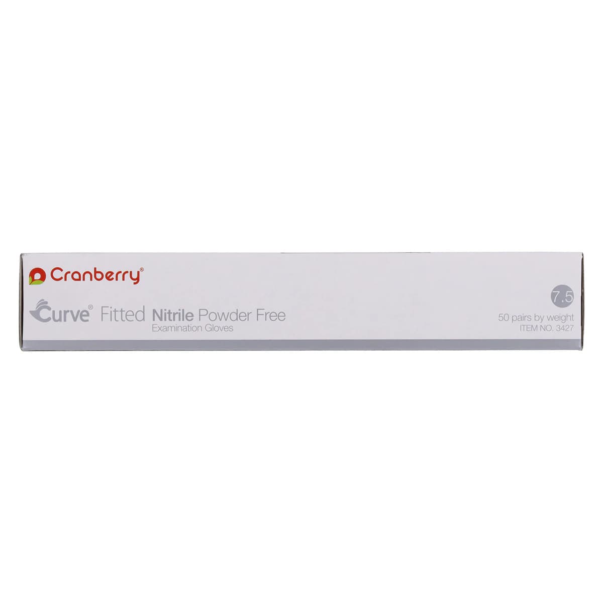 Cranberry Curve Fitted Nitrile Exam Gloves, Powder Free, Non-Sterile, White, Size 7.5, 100/Box, CR3427 thumbnail 7