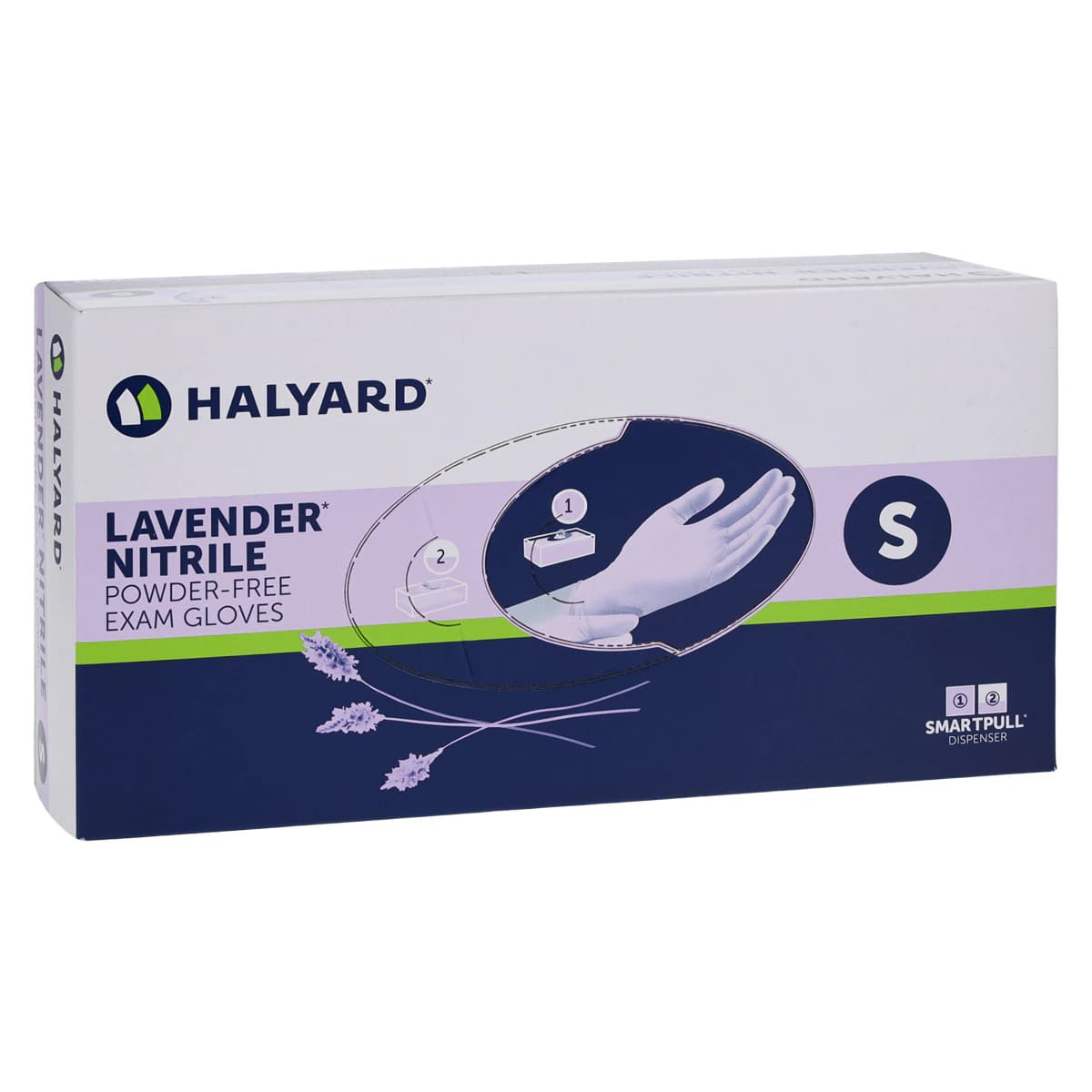 O&M Halyard Lavender Nitrile Exam Gloves, Powder-Free, Non-Sterile, Small, 250/Box thumbnail 4