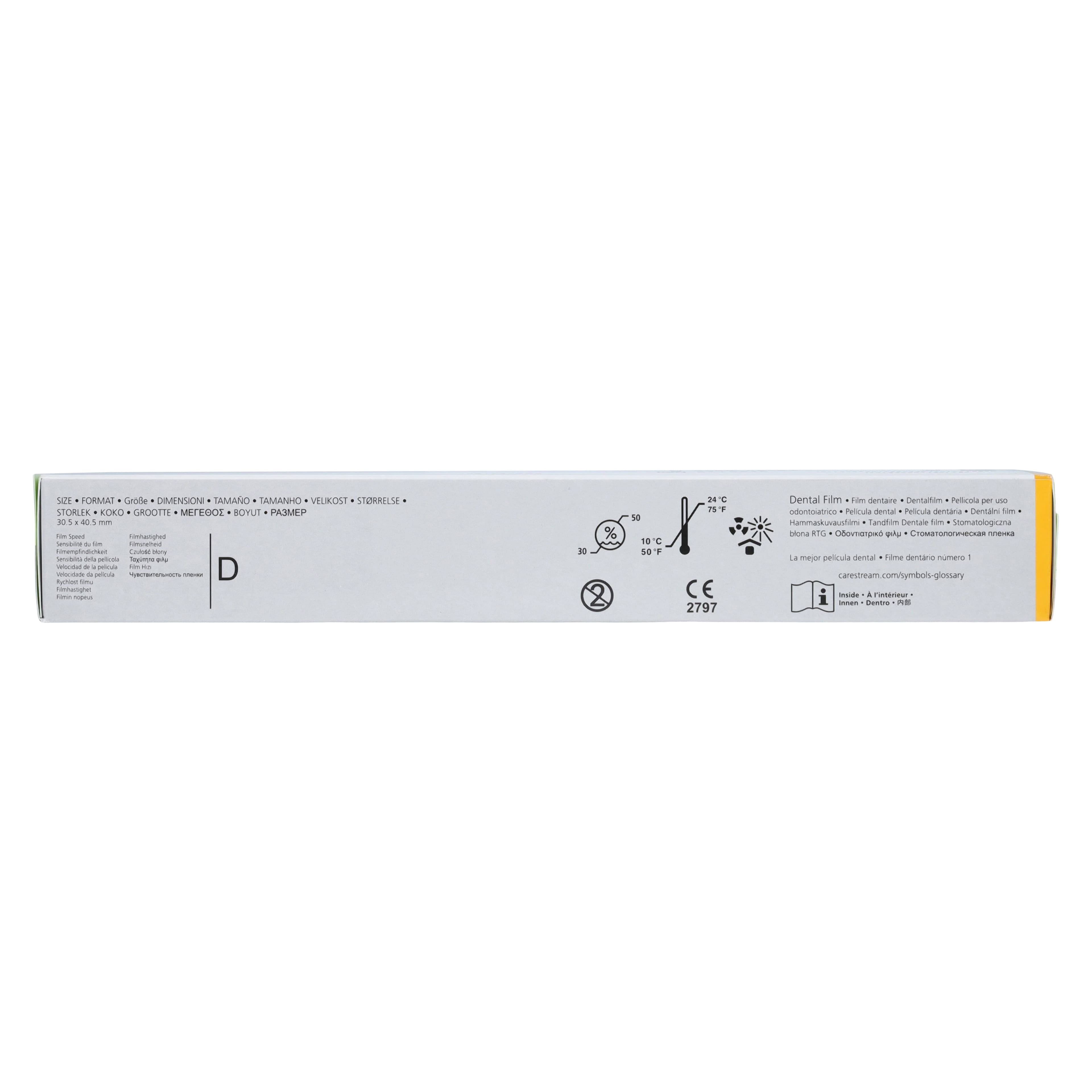 Carestream Ultra-Speed Dental X-Ray Film, DF-58, Size 2, Single Film, Paper Packets, 150/Box, 1491737 thumbnail 3