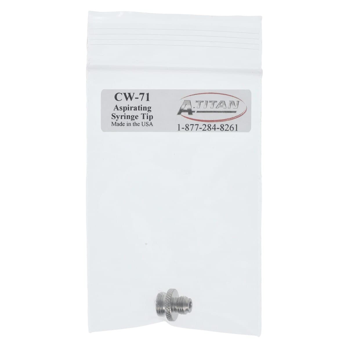 Aspirating Syringe Tip C-W, Replacement, Each, A. Titan Instruments thumbnail 3