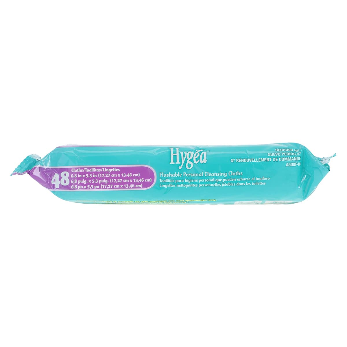 PDI Hygea Flushable Personal Cleansing Cloths, Aloe & Vitamin E, Light Fresh Scent, 5.3" x 6.8", 48 Wipes/Pk, A500F48 thumbnail 3