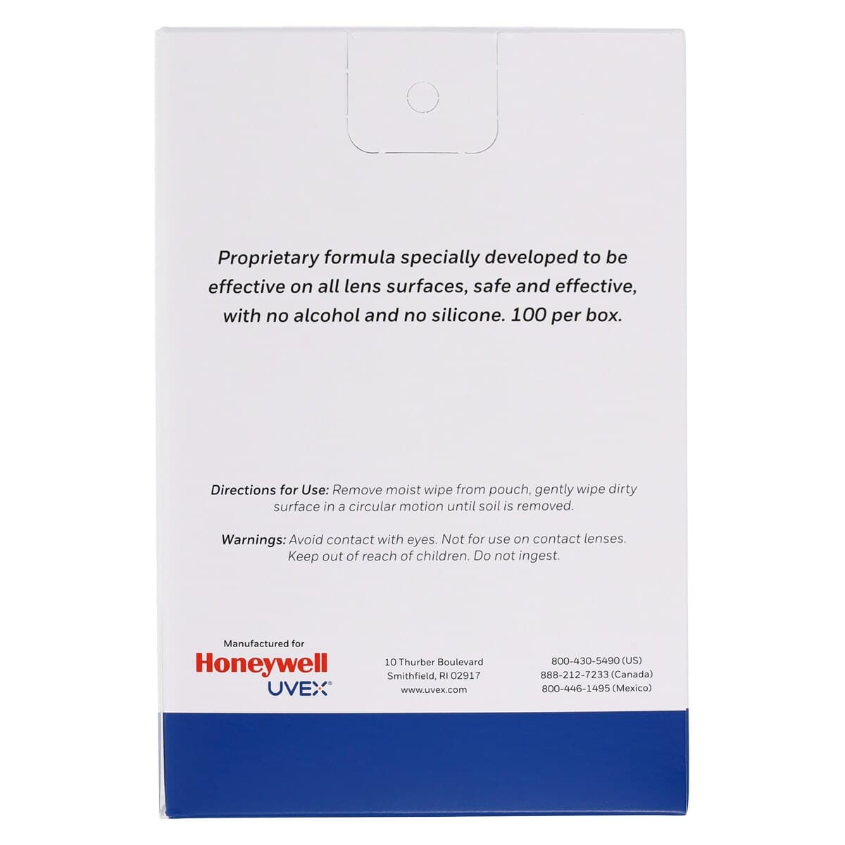 Uvex Clear Lens Cleaning Towelettes, Individually Wrapped, 100/Box, 355547 thumbnail 5