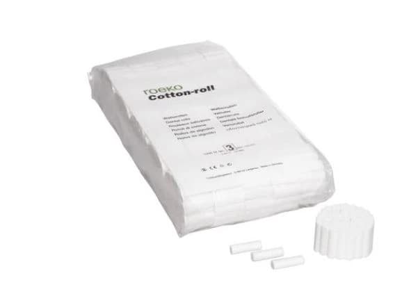ROEKO Cotton-Roll #1, 1-1/2" x 5/16", Non-Sterile, Unstarched, 1000/Bag, 104011 - ROEKO Cotton-Roll # 1, 1000 pcs, 104011 - Image 1