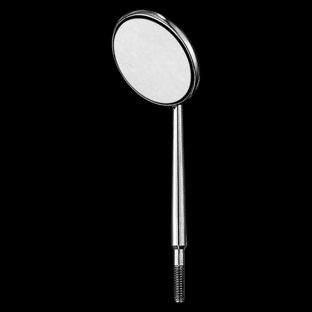 Hu-Friedy Cone Socket Mouth Mirror, Front Surface, Single-Sided, #5 Rhodium-Coated, 15/16 in (24 mm), 3/Pk, MIR5/3 - Cone Socket Mouth Mirror, FS, Single-Sided, # 5 Rhodium-Coated, 3/Pk, MIR5/3 - Image 1