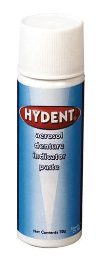 Pascal Hydent Denture High Spot Indicator Spray, White, Fresh Mint, 30 g Aerosol Can, 05-100 - Hydent Denture Indicator Spray White Fresh Mint 30gm 05-100 - Image 1