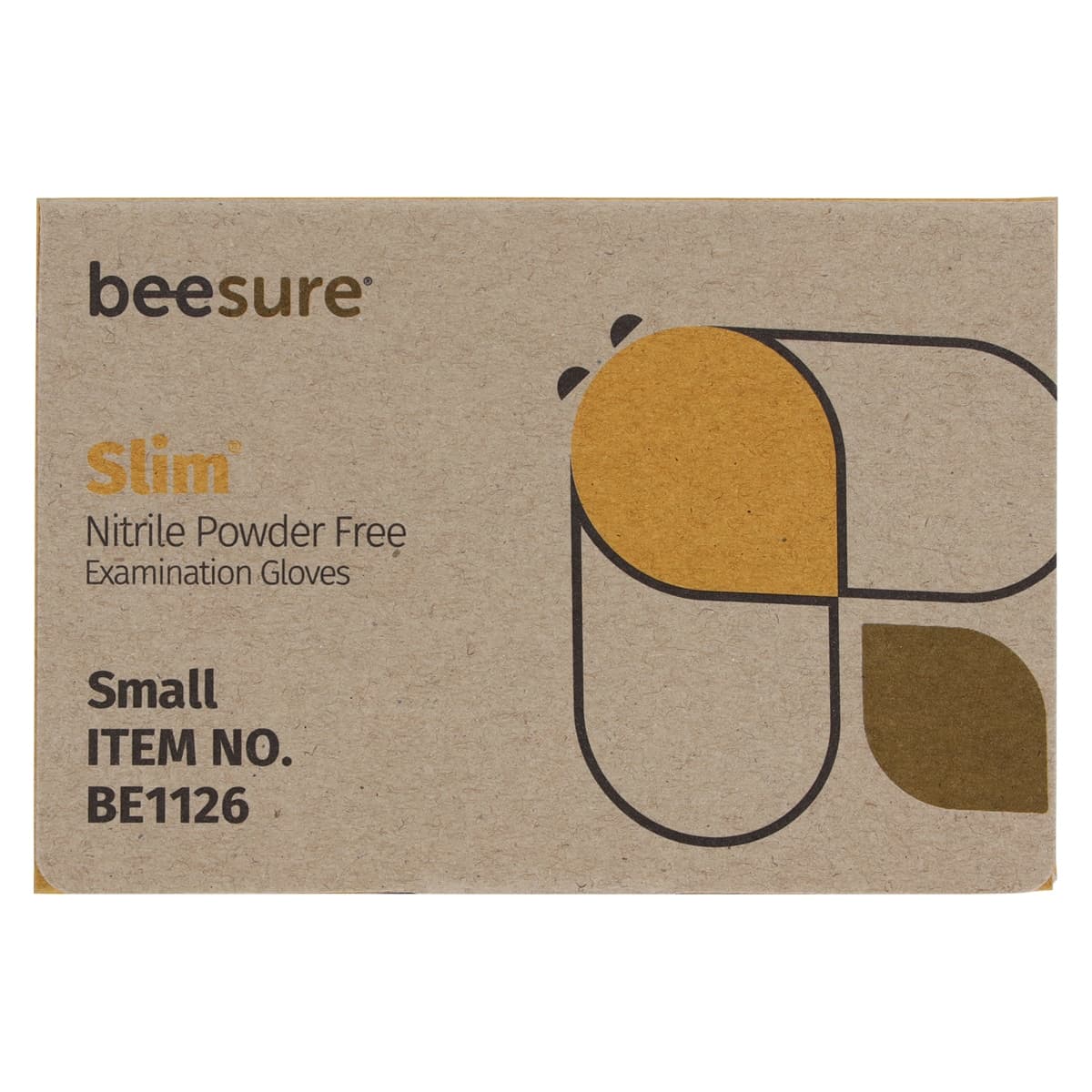 BeeSure Slim Nitrile Exam Gloves, Powder Free, Latex Free, Non-Sterile, Small, Soft White, 200/Box, BE1126 thumbnail 7