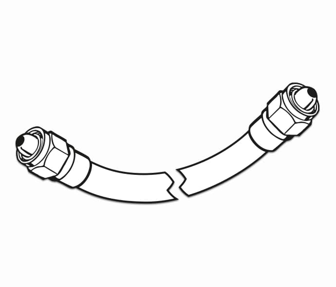 Crosstex Oxygen Hose Assembly, DISS Fittings, 4 ft - Hose Assy O2 DISS 4' - Image 1