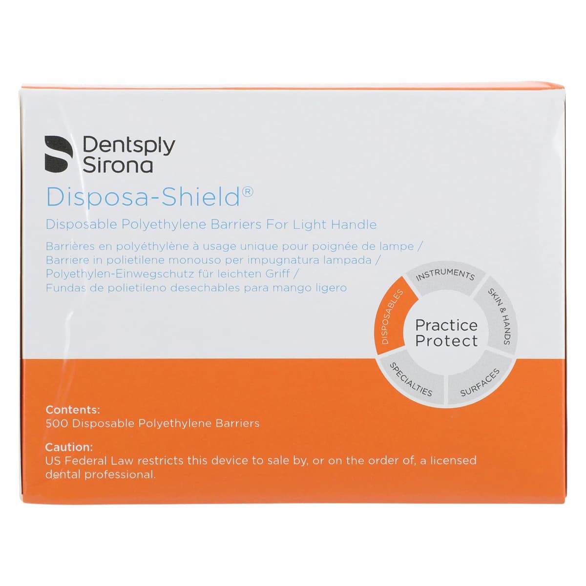 Disposa-Shield T-Bar Light Handle Sleeves, 3.5" x 6.75", Clear Polyethylene, 500/Box, A88008 thumbnail 4