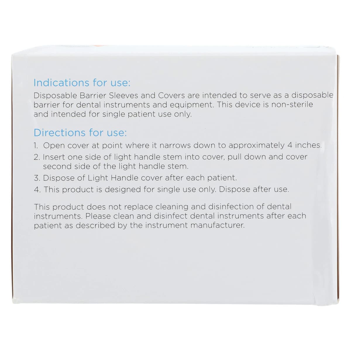 Disposa-Shield T-Bar Light Handle Sleeves, 3.5" x 6.75", Clear Polyethylene, 500/Box, A88008 thumbnail 5