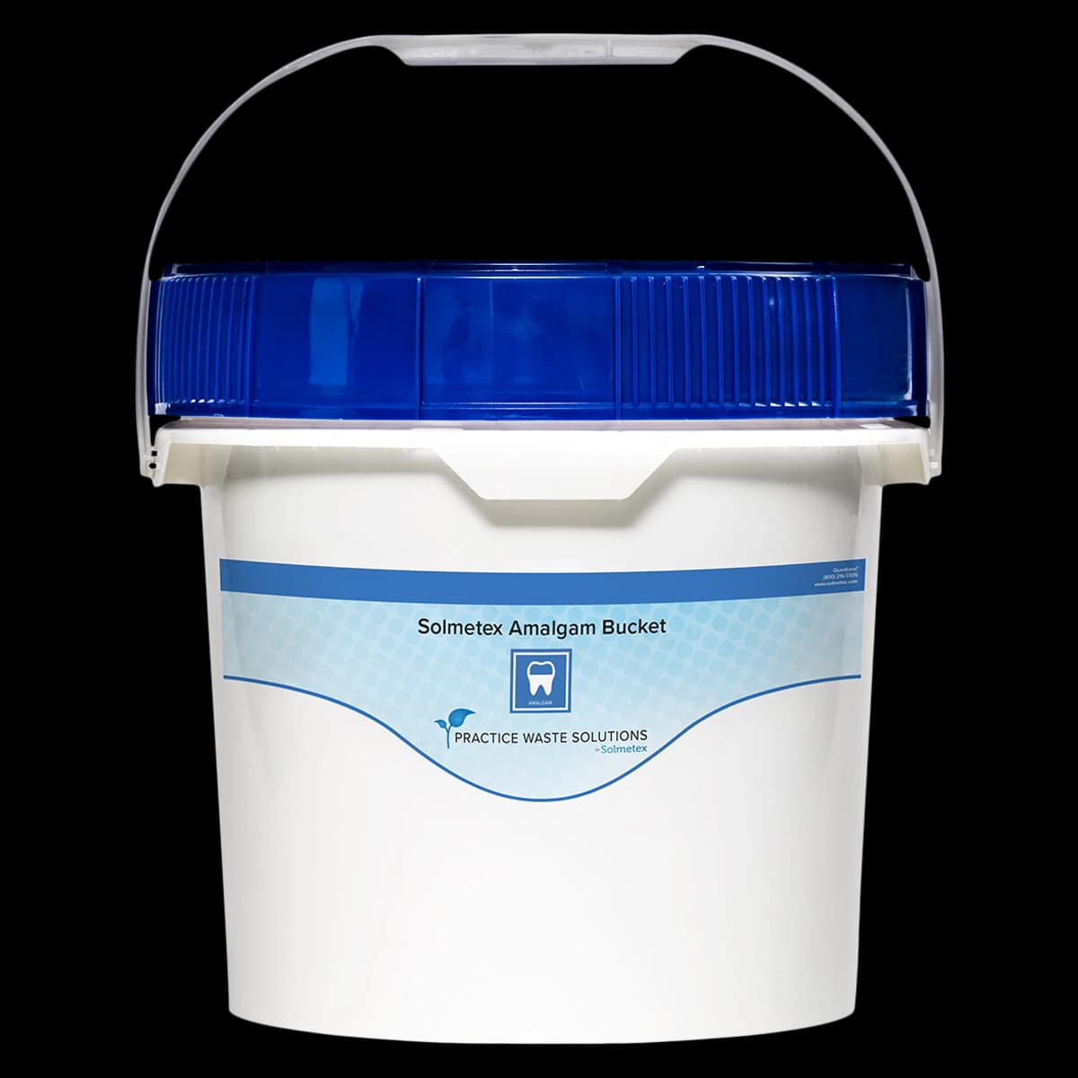 Solmetex Amalgam Recycling Bucket, 1.25 Gallon, 1/Pk, PWS-AB-1 thumbnail 2