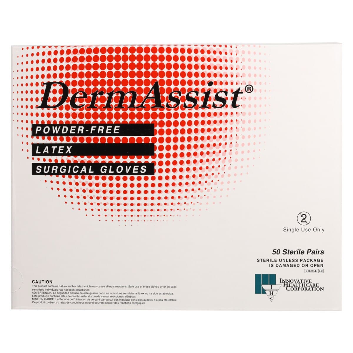 DermAssist Surgical Powder-Free Latex Gloves, Size 8.5, Natural, 50/Box, 133850 thumbnail 5