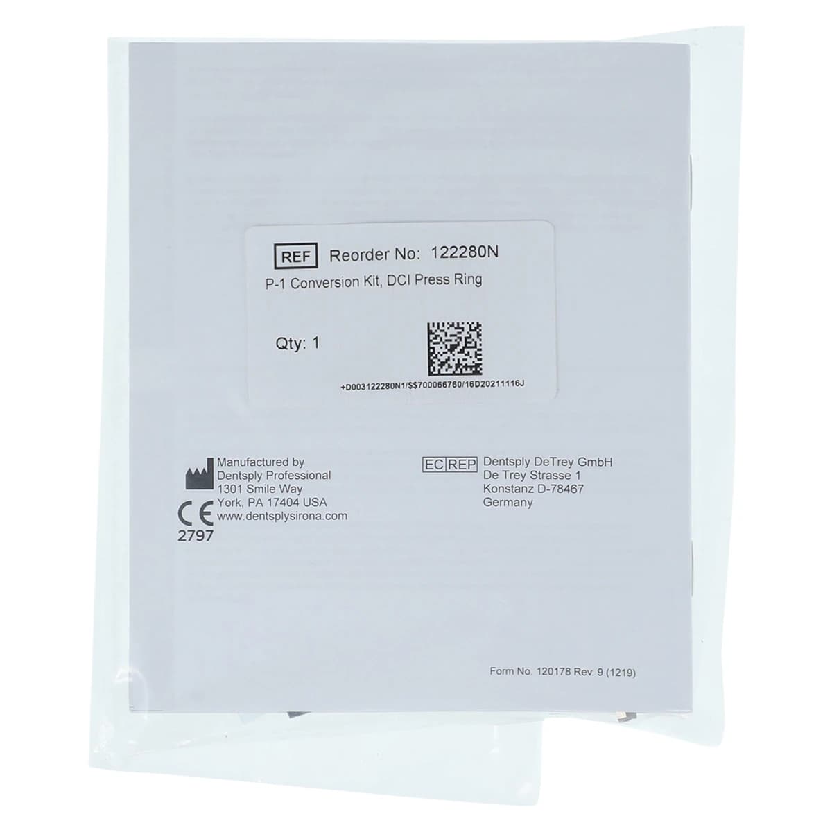 Sani-Tip P-Conversion Kit for Press Ring Syringe (DCI), Clear, 10 Tips + 1 Adapter, P-1 thumbnail 2