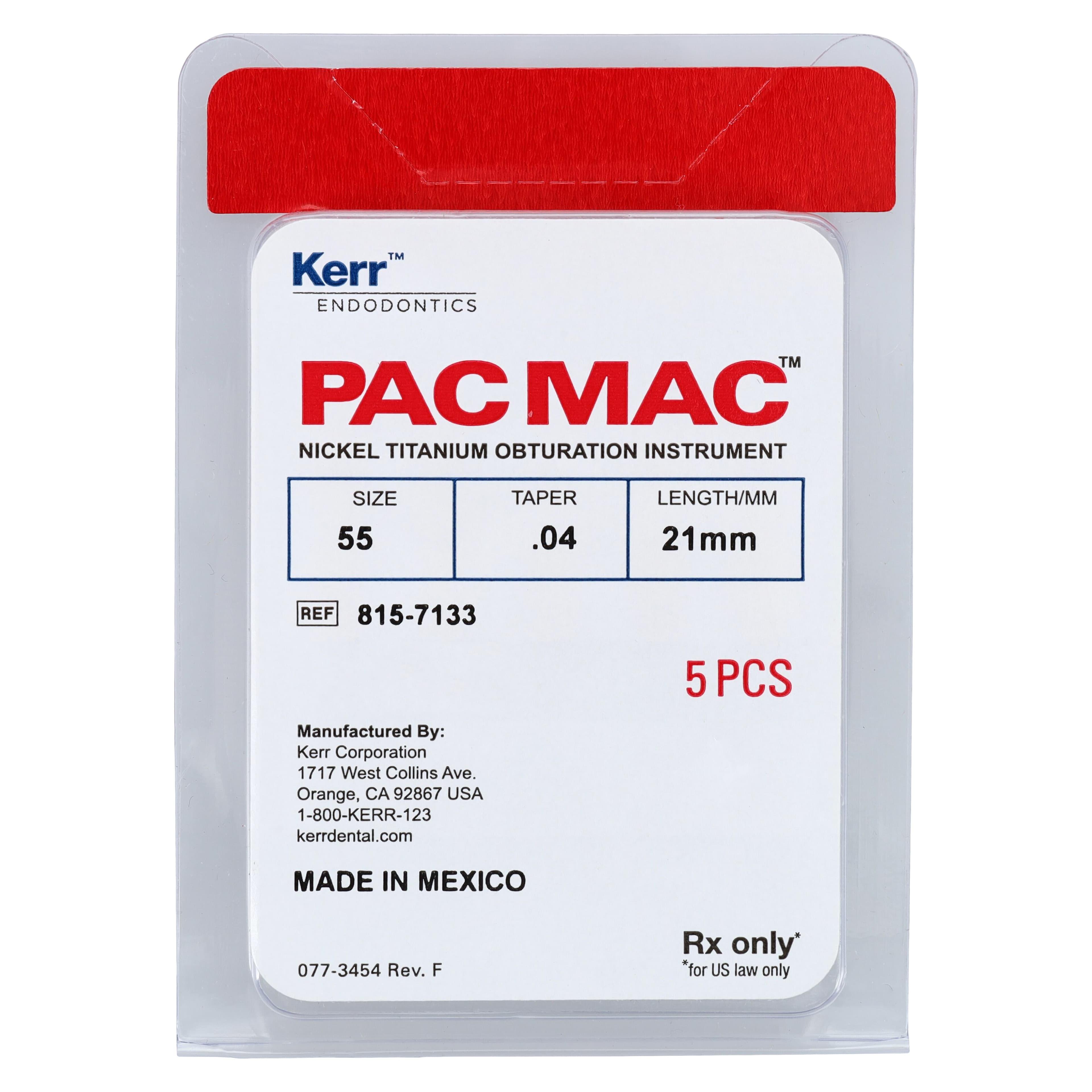 PacMac Condenser - #55, 21 mm, .04 Taper, 5/Pk, 815-7133 thumbnail 2