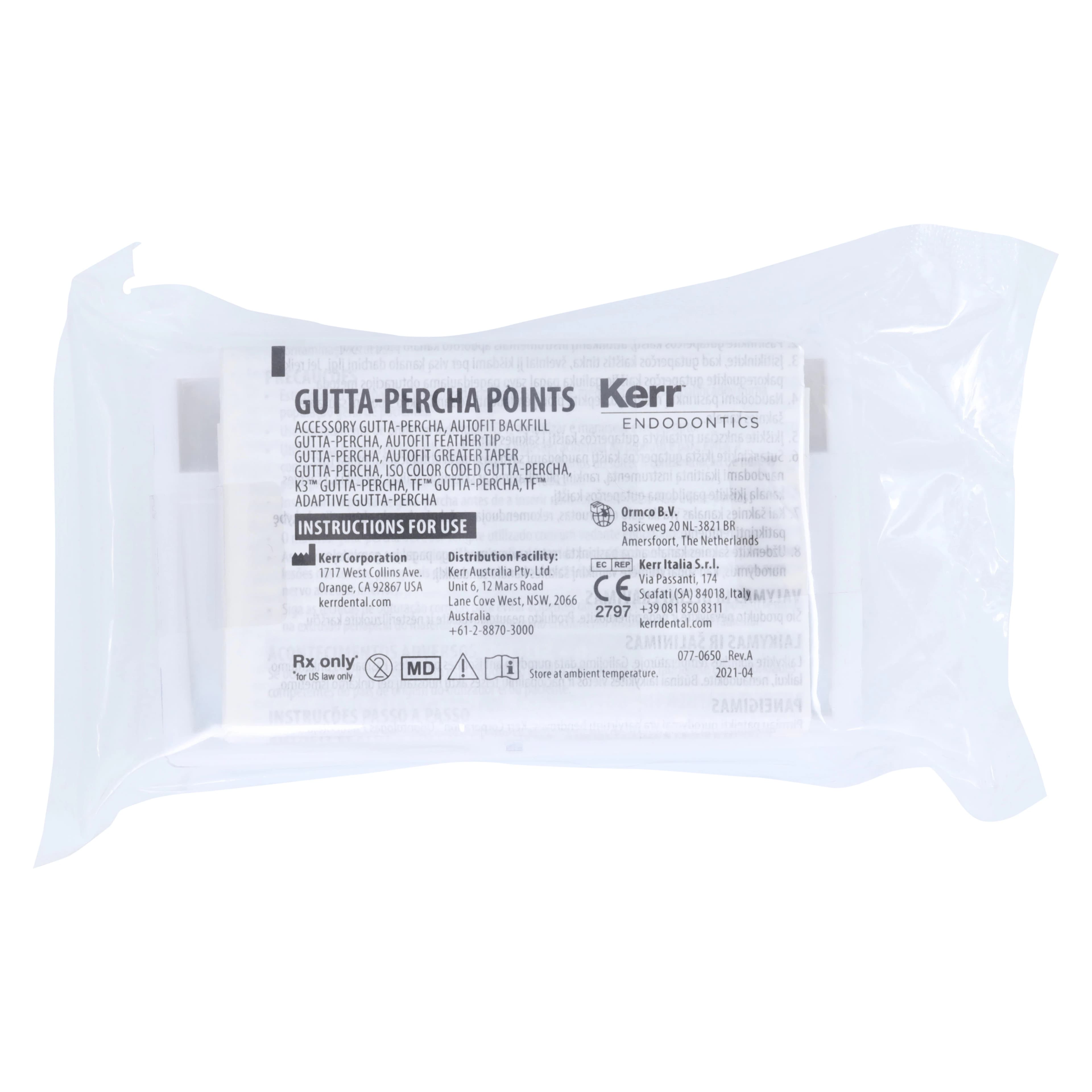 K3/K3XF Gutta Percha Points, 0.04 Taper, #25, Red, 50/Pk, 825-0425 thumbnail 8