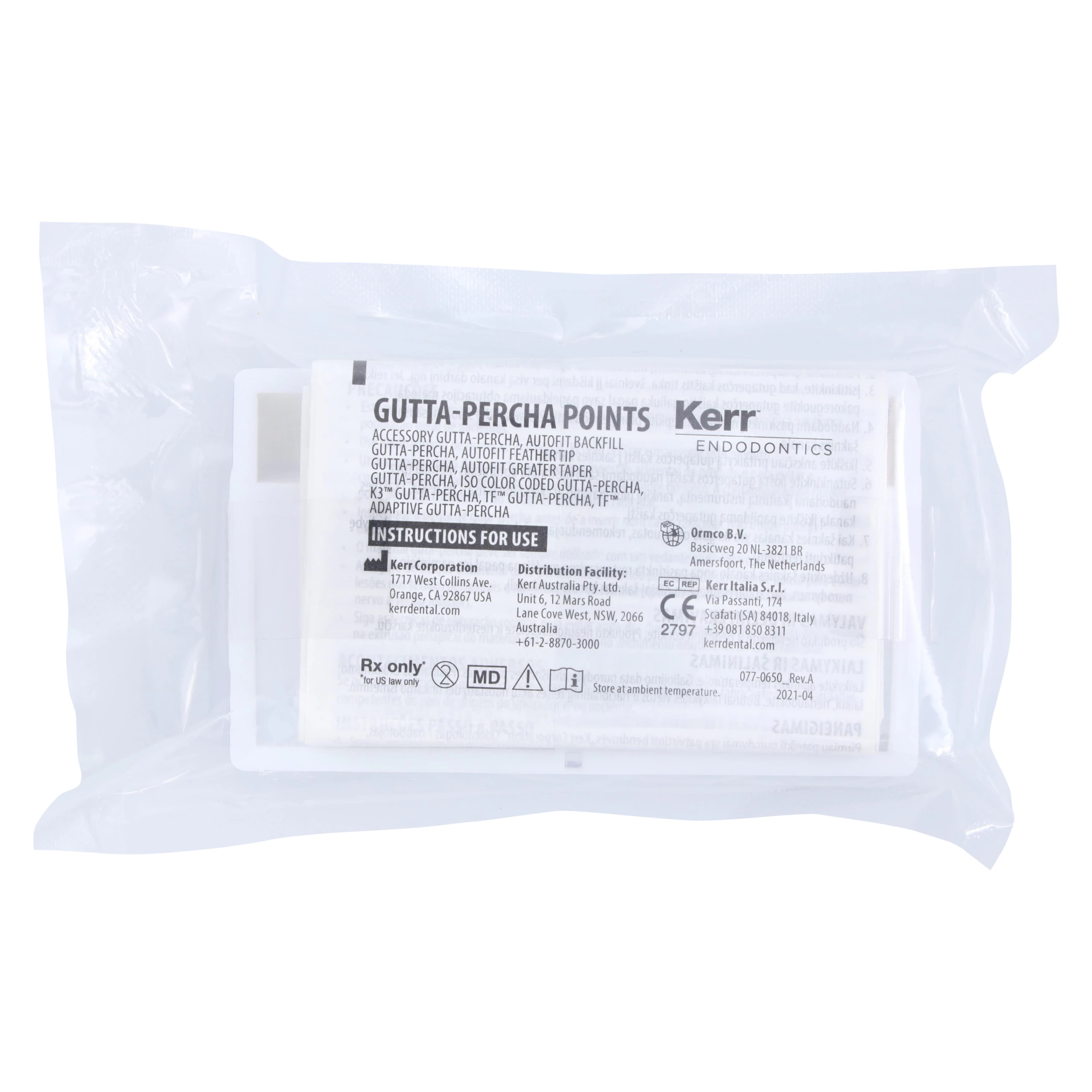 K3/K3XF Gutta Percha Points, 0.04 Taper, Size #45, White, 50/Pk, 825-0445 thumbnail 2