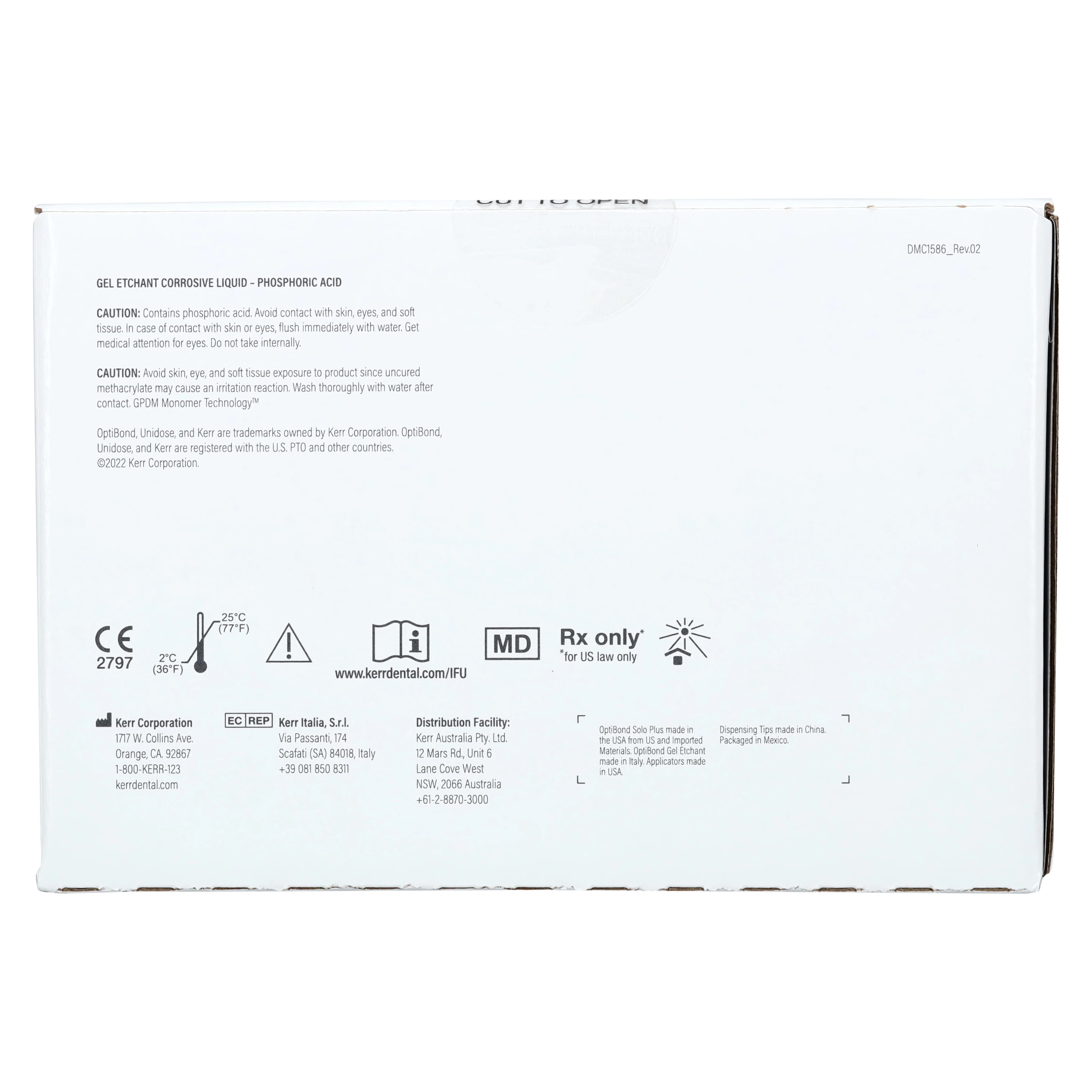 OptiBond Solo Plus Unidose Kit, Total-Etch Dental Adhesive, 100 x 0.1ml Unidose Packets + 3g Gel Etchant Syringe, 29682 thumbnail 12