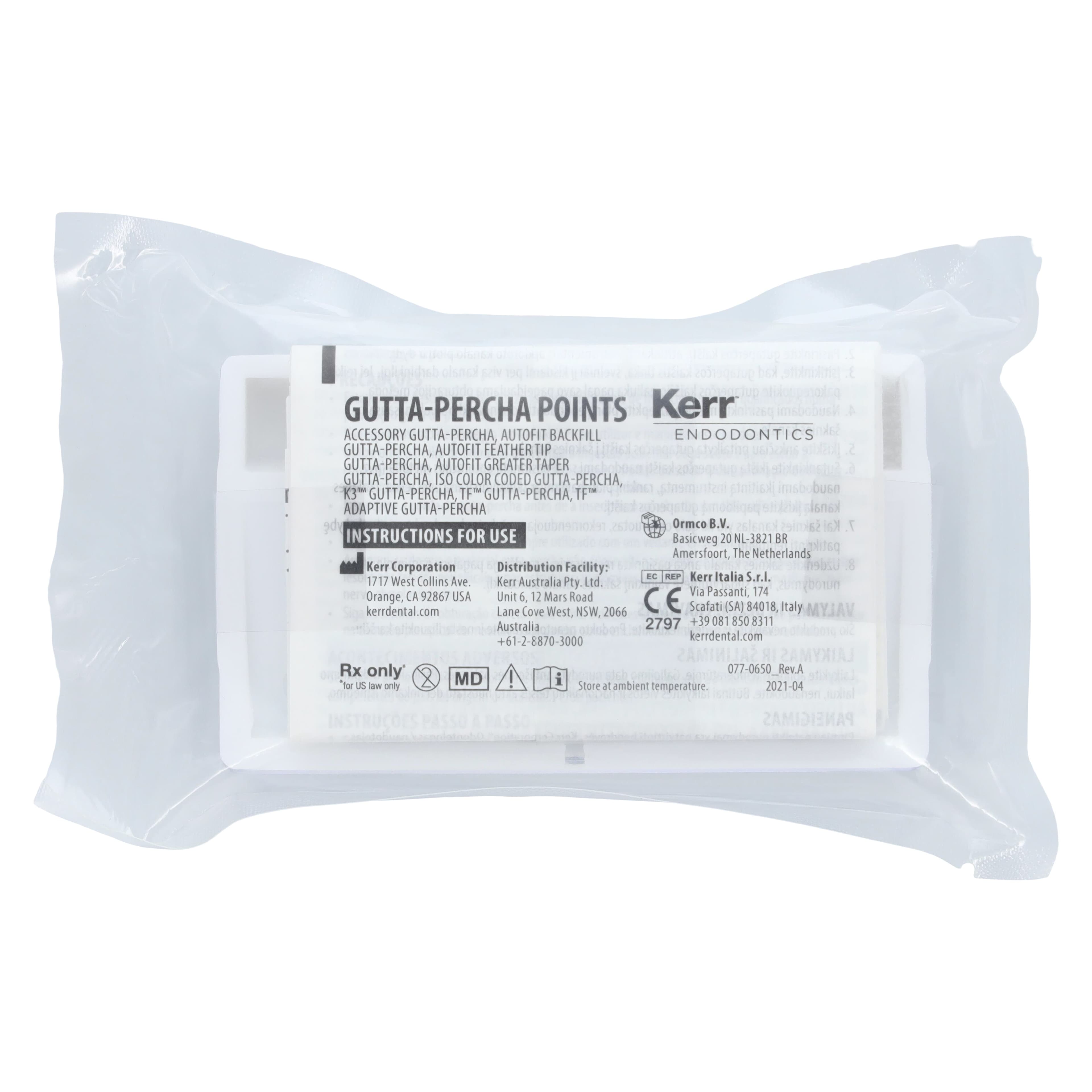 Kerr Sybron Endo Autofit Greater Taper Gutta Percha Points, Assorted Sizes 0.06-0.12, 50/Box, 972-0100 thumbnail 2