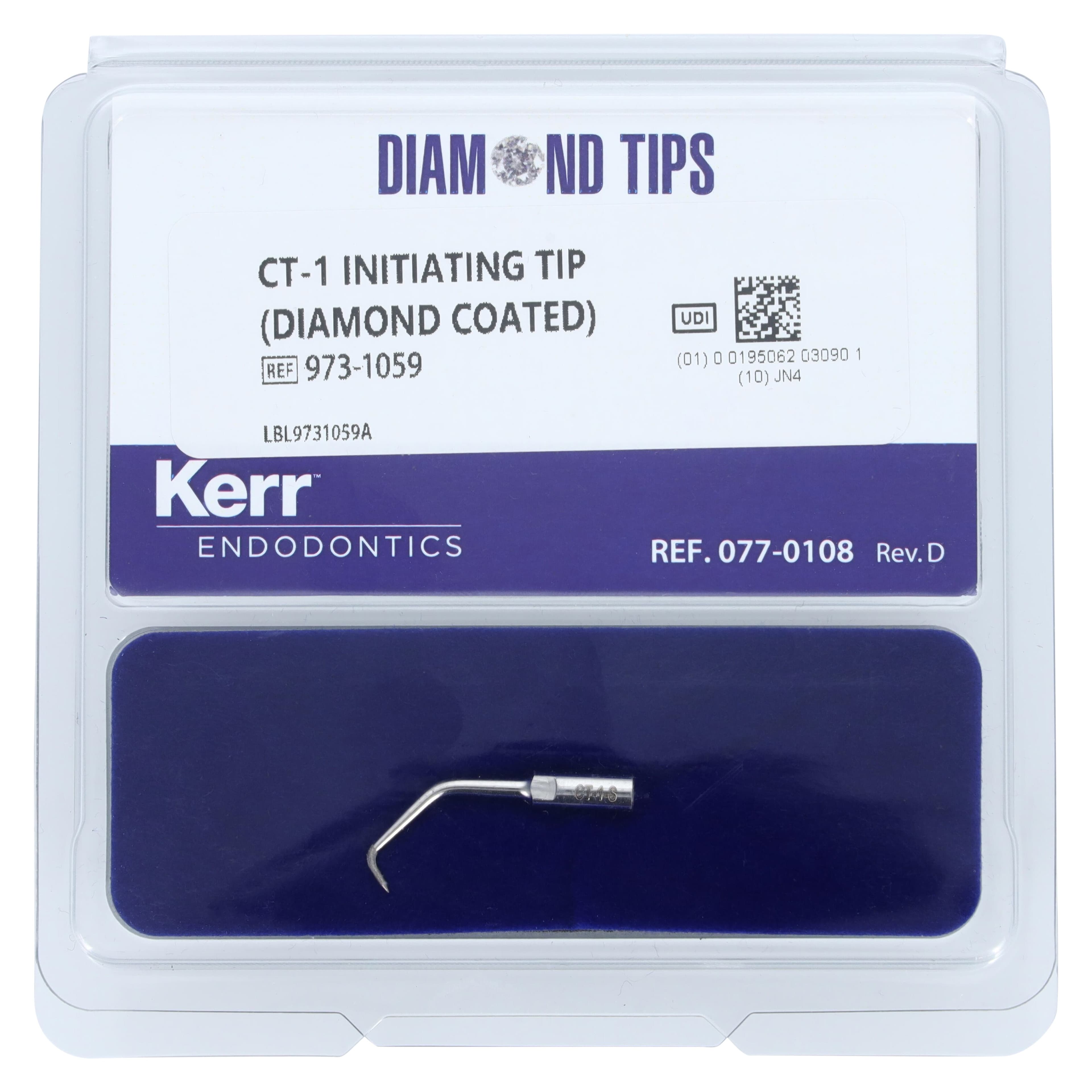 Kerr CT-1 Diamond Coated Ultrasonic Tip, Initiating, 973-1059, Single Tip thumbnail 3