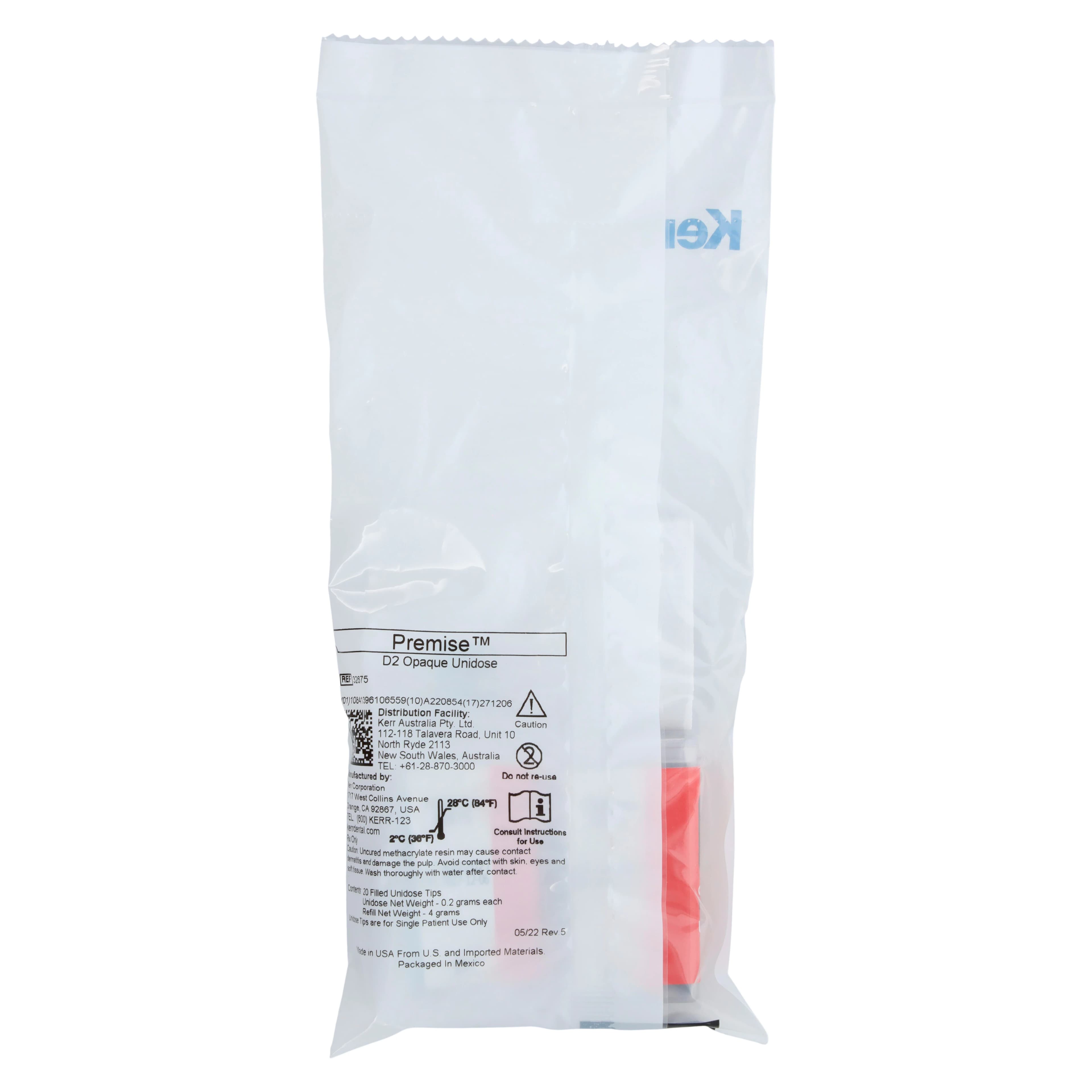 Premise Universal Nanofilled Composite, Unidose Refill, Opaque D2, 0.2 g Tips, 20/Pk, 32675 thumbnail 6