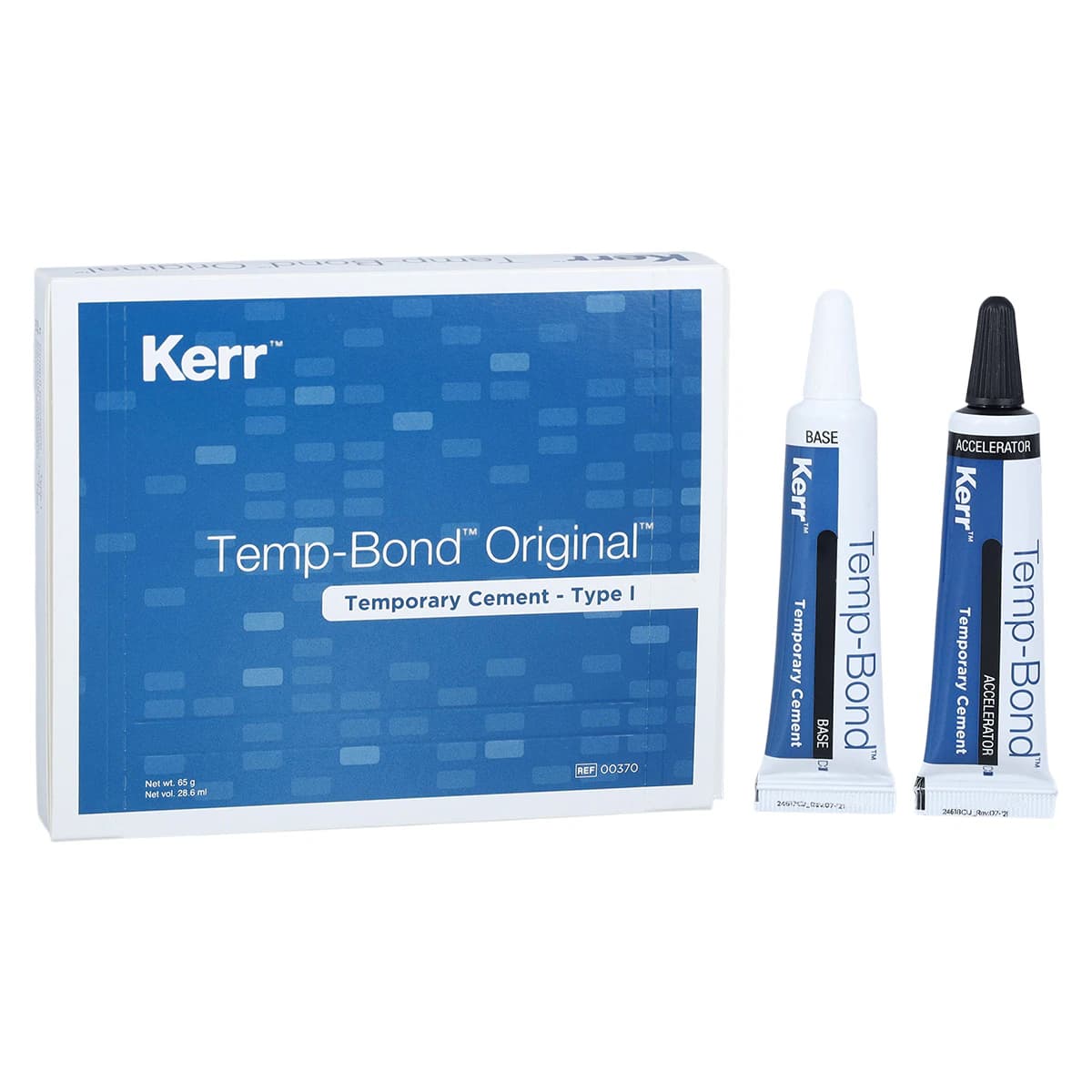 TempBond Temporary Crown & Bridge Cement, Original Tube Kit, 50 g Base + 15 g Accelerator + Mixing Pad, 1/Pk, 00370 - TempBond Temporary Cement, Standard Tube Pack, 50 g, 1/Pk, 00370 - Image 1