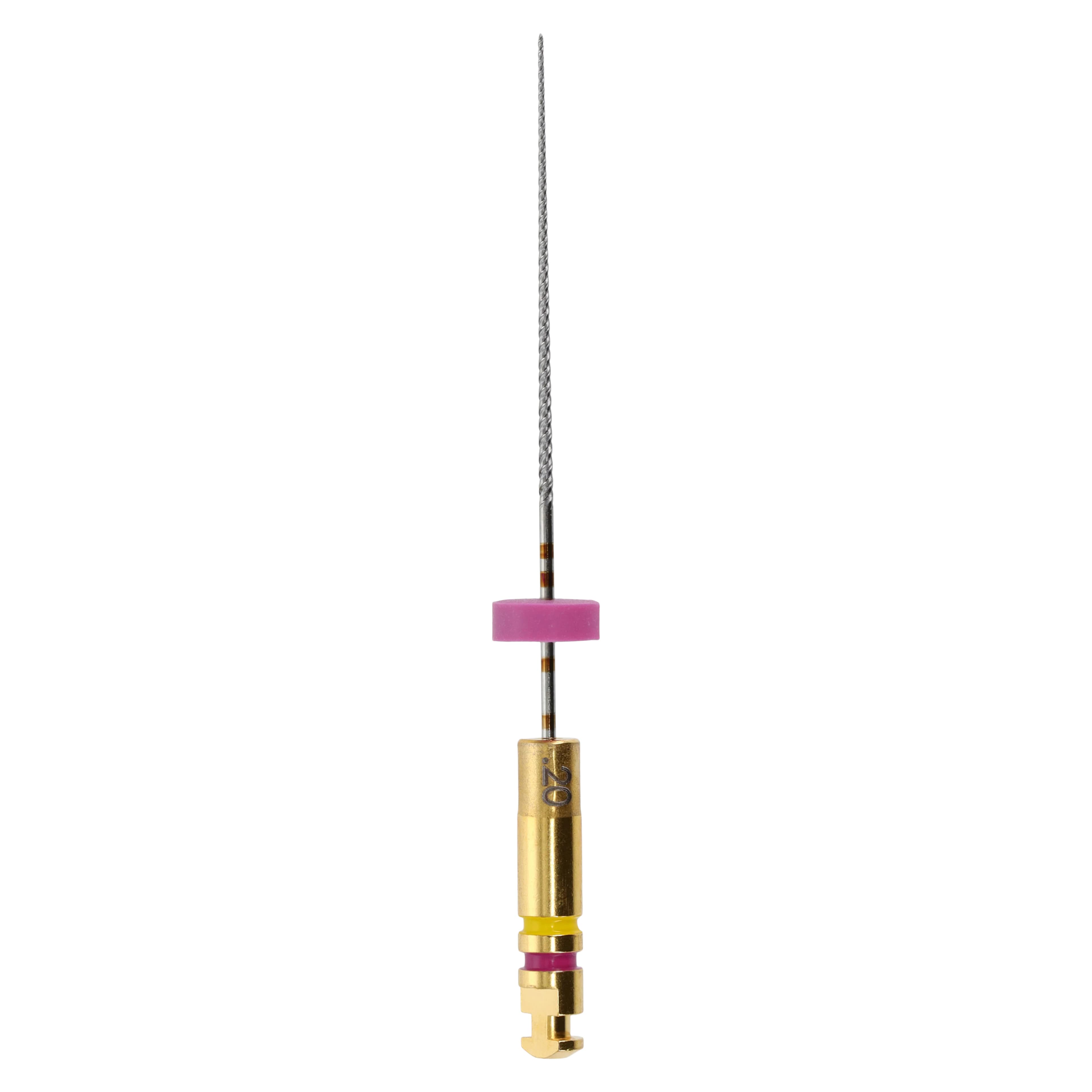 K3 Nickel-Titanium Rotary Endodontic Files, 25 mm, 0.02 Taper, #20, Yellow, 6/Pk, 825-2205 - K3 Rotary Nickel Titanium Files 25 mm - Image 1