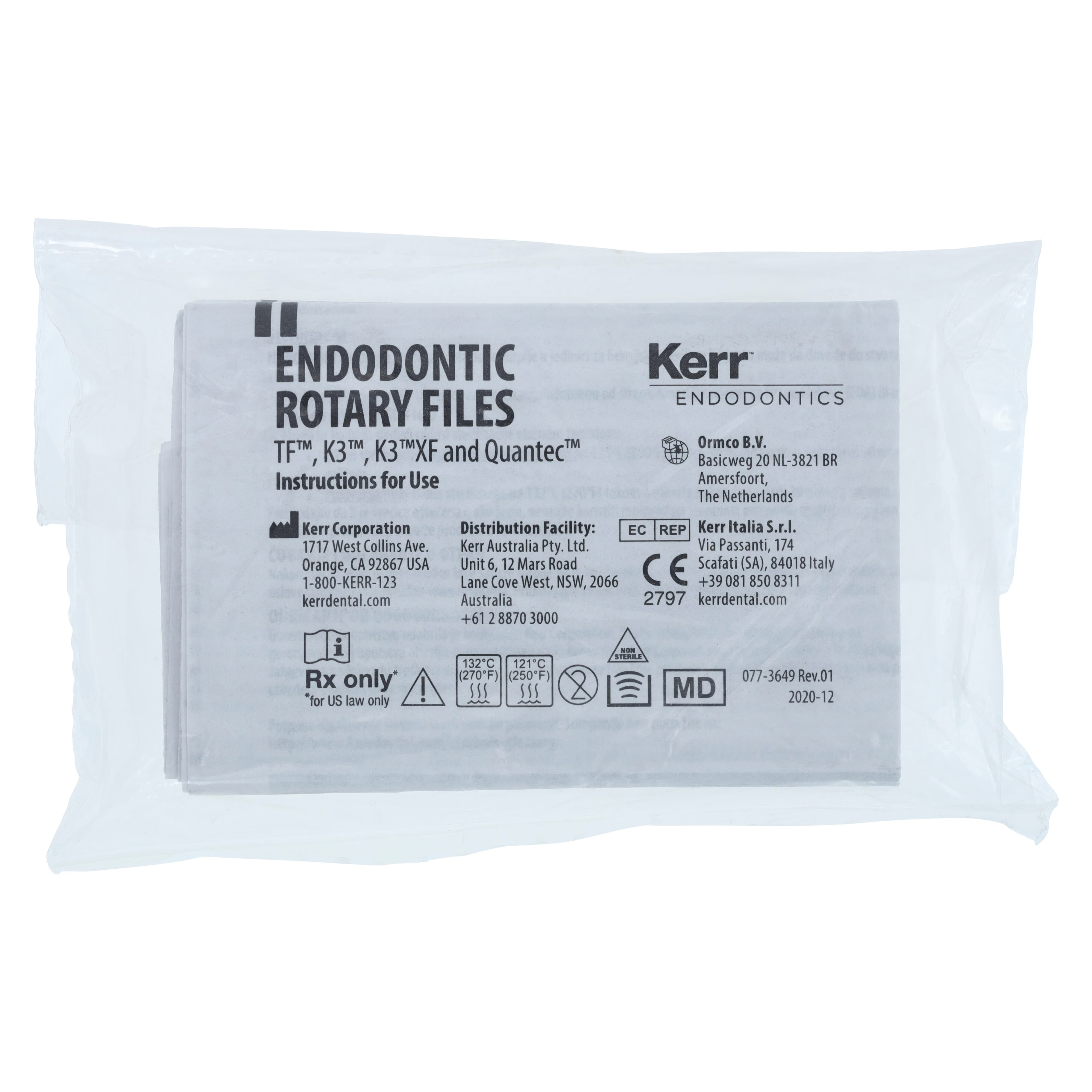 K3 Nickel-Titanium Rotary Endodontic Files, #45, .06 Taper, 21 mm, 6/Pk, 825-6451 thumbnail 2