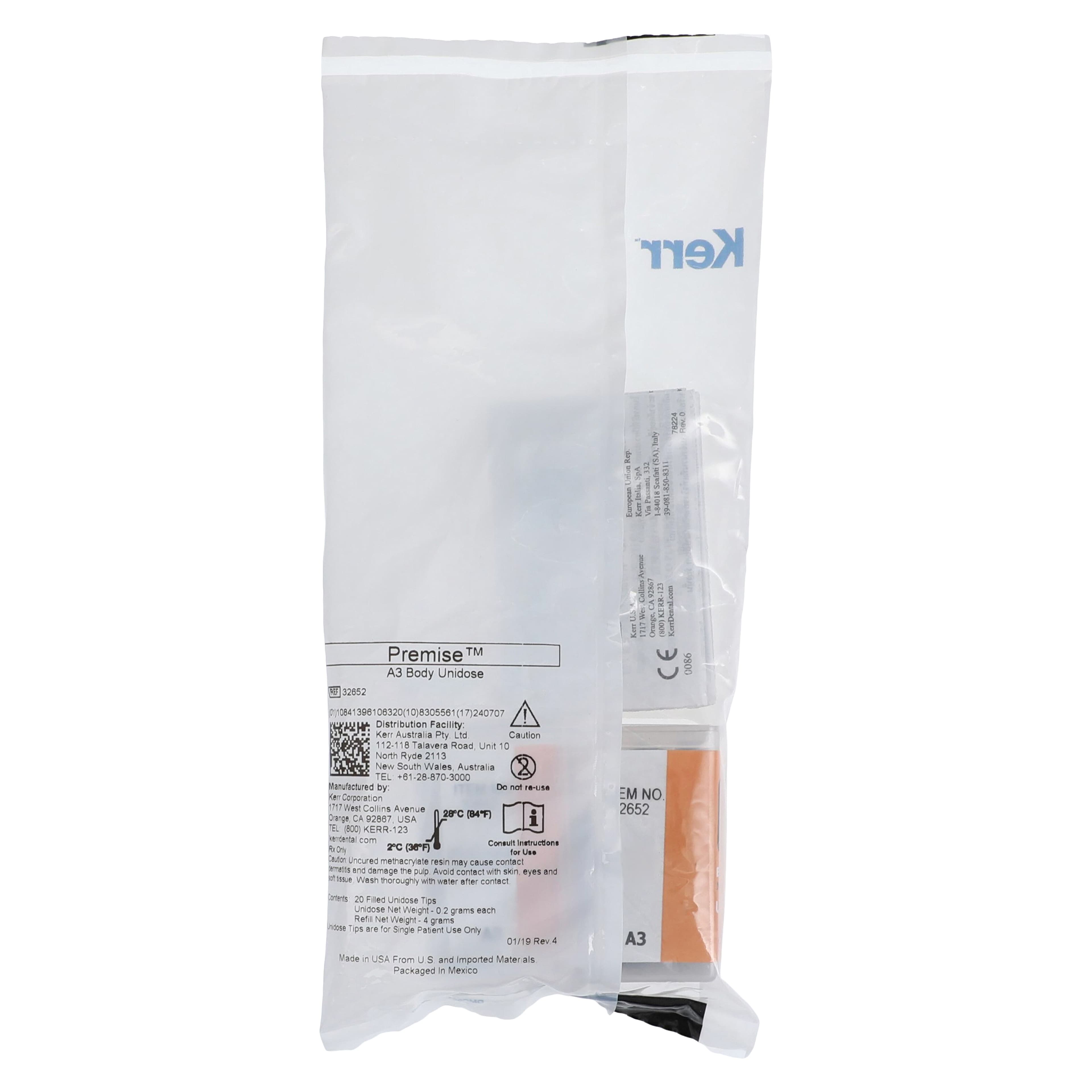 Premise Universal Nanofilled Composite, Unidose Refill, Body A3, 0.2 g, 20/Pk, 32652 thumbnail 5