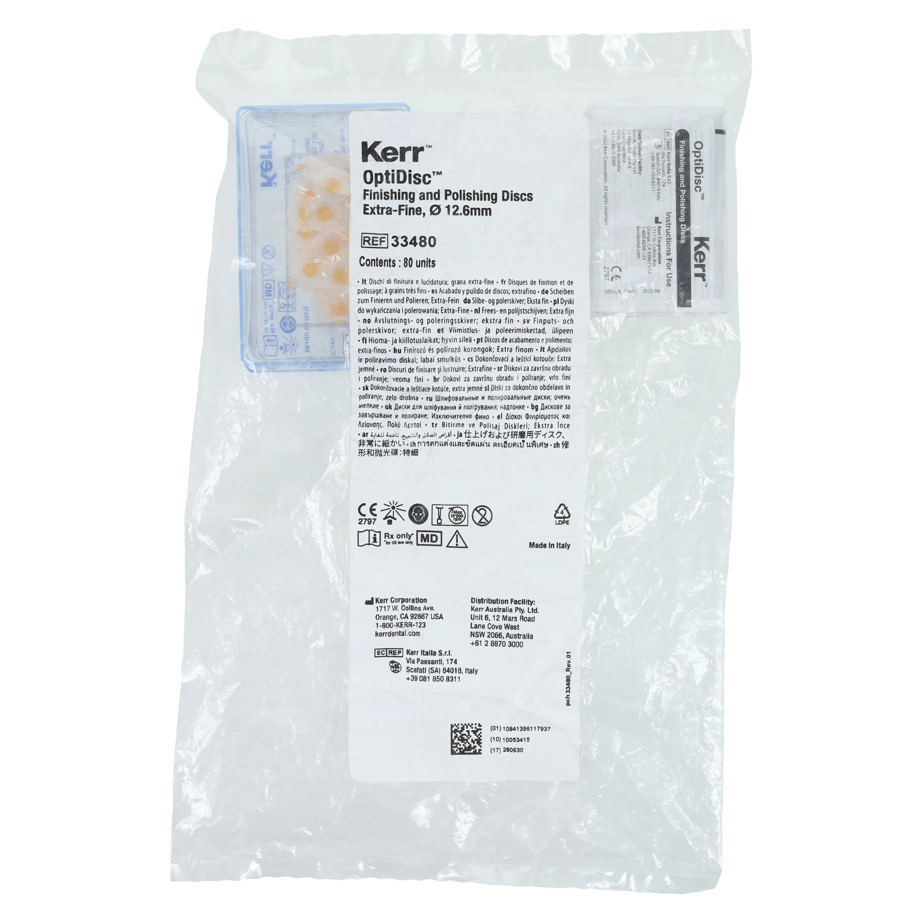 Kerr OptiDisc Finishing & Polishing Disc Refills, 12.6mm, Extra-Fine, 80/Box, #33480 thumbnail 2
