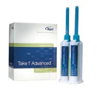 Take 1 Advanced VPS Impression Material, Medium/Monophase Body, Super Fast Set, Light Blue, 24 x 50 mL Cartridges, #33962 - Take 1&trade; Advanced&trade; VPS Impression Material - Super Fast Set - Medium Body (Light Blue) - Image 1