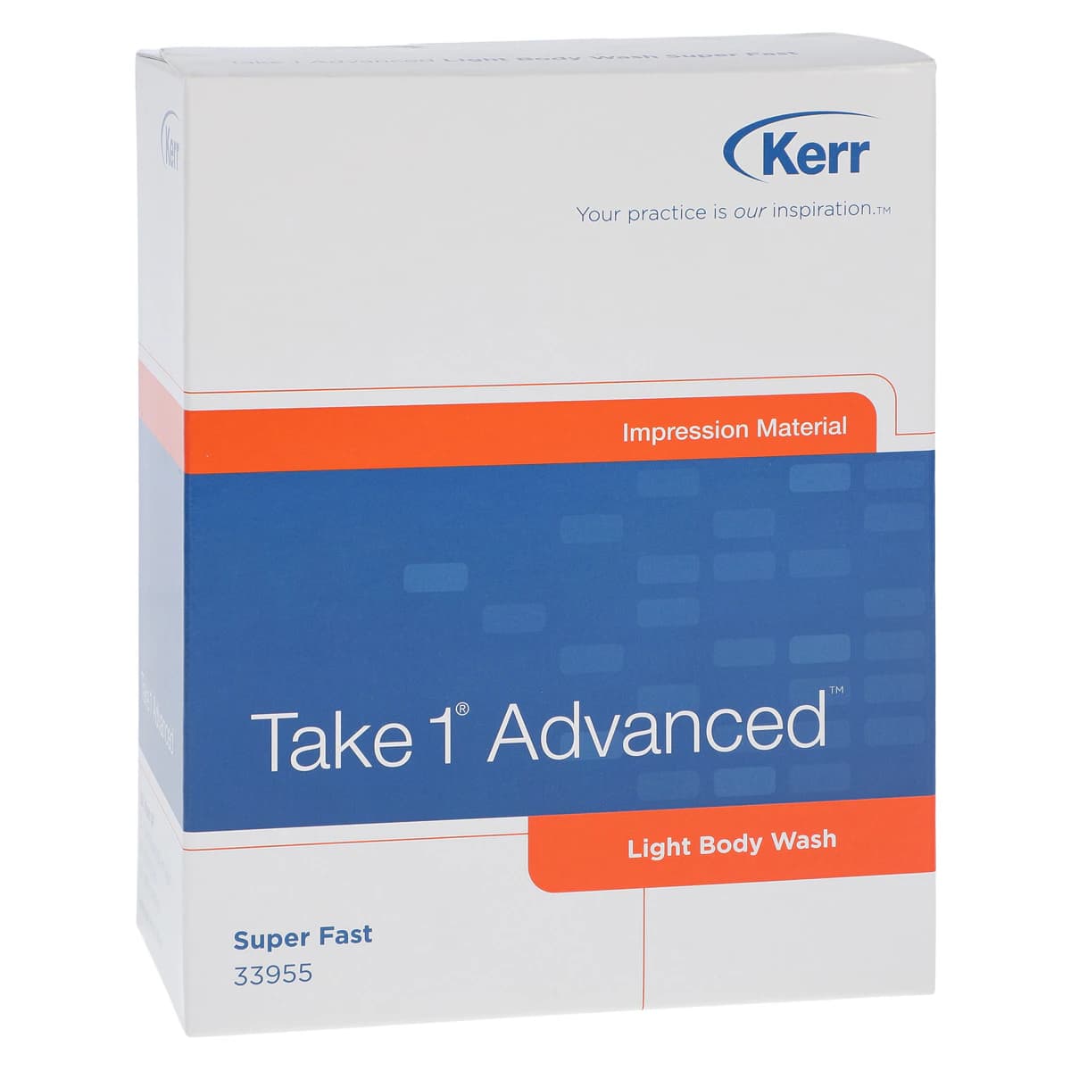 Take 1 Advanced VPS Impression Material Cartridge Refill, Light Body Wash, Super Fast Set, Orange, 50 ml, 2/Pk, 33955 - Take 1 Advanced, Cartridge Refill, Light Body Wash, Super Fast Set, 50 ml, 2/Pk, 33955 - Image 1